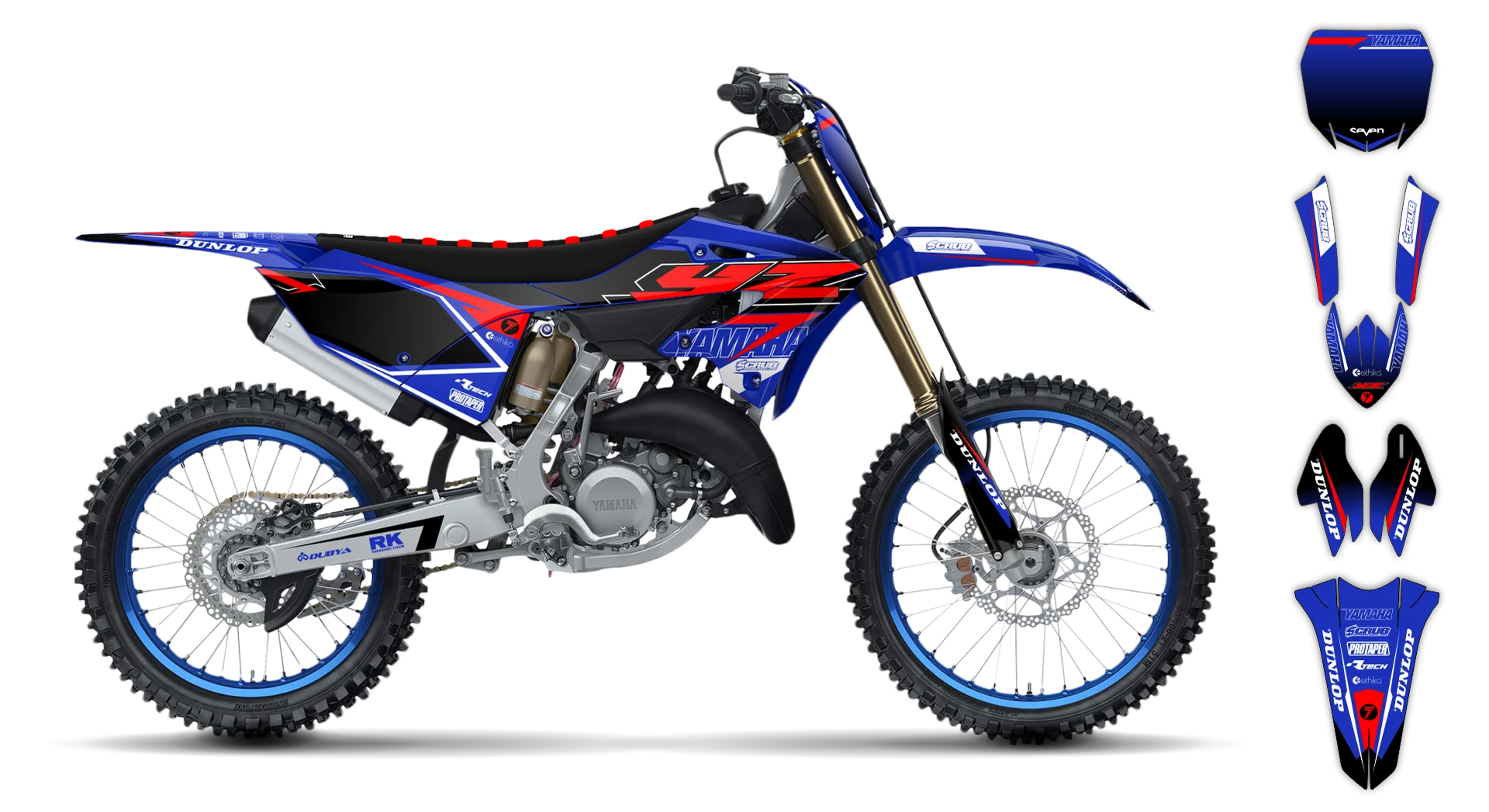 Graphics Kit - Yamaha - YZ 125-250 Restyle 2 - 2021 - SE1086 - LE