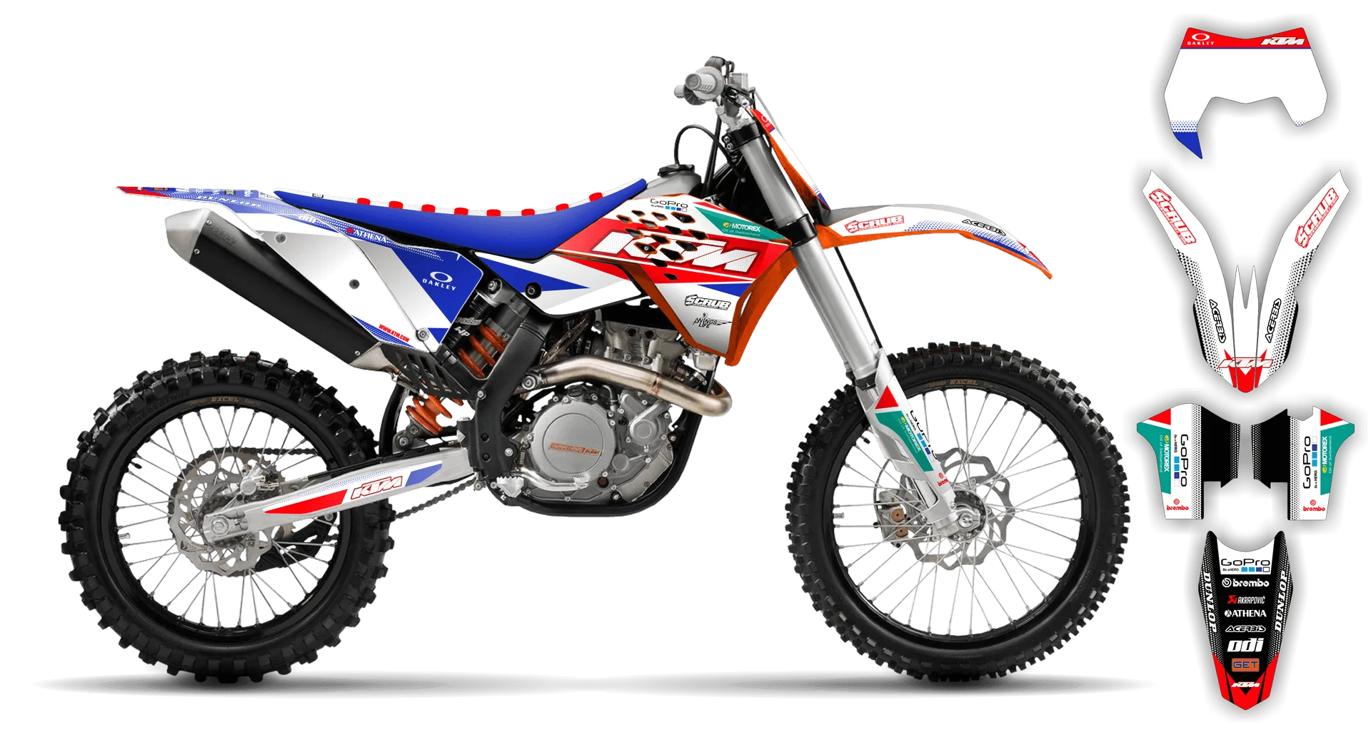 Graphics Kit - KTM - EXC EXC-F / XC-W XCF-W - 2008-2011 - K11 - R4