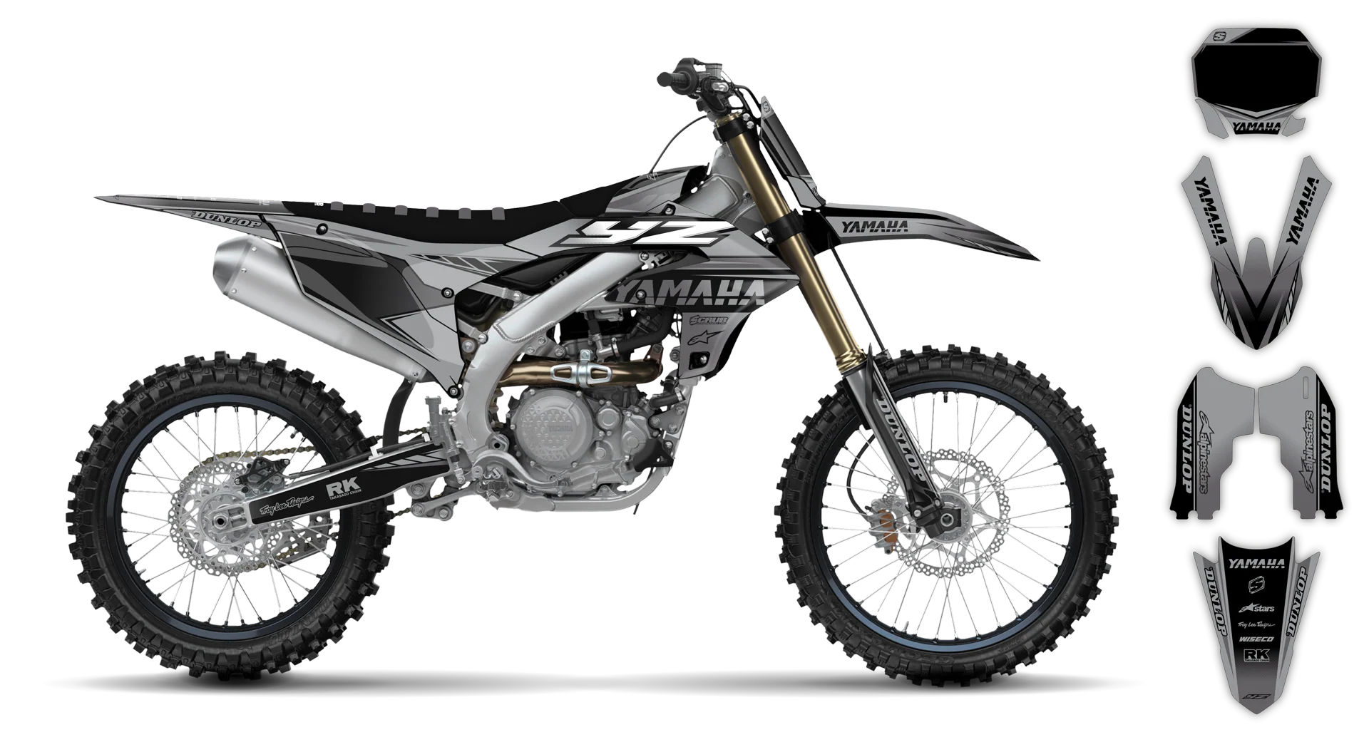 Graphics Kit - Yamaha - YZ250F - 2024-2025 - Boognish - R3