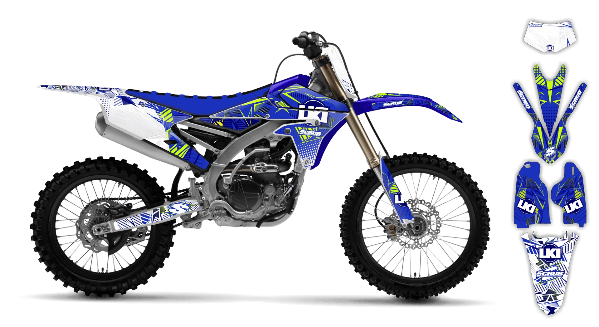 Graphics Kit - Yamaha - WR450F - 2016-2018 - Block Pass - LE