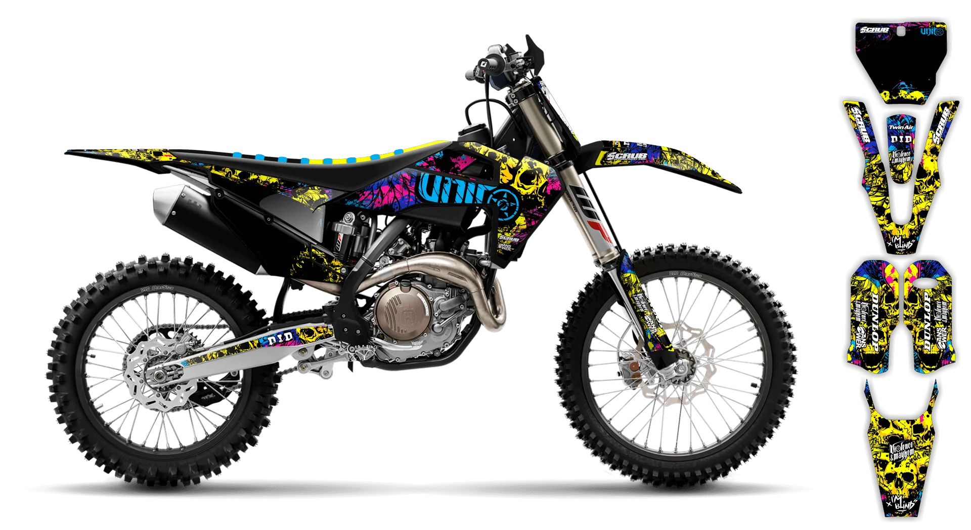 Graphics Kit - Husqvarna 14-> FS Series - 2023-2024 - Wasabi - LE