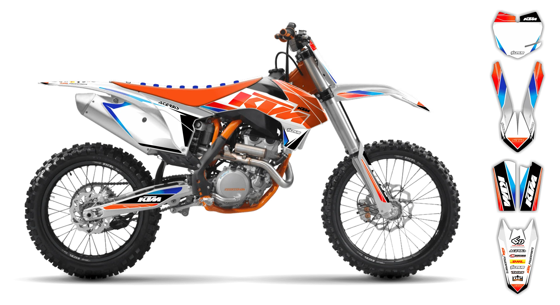 Graphics Kit - KTM - SX SX-F / XC XC-F - 1998-2000 - K12 - LE