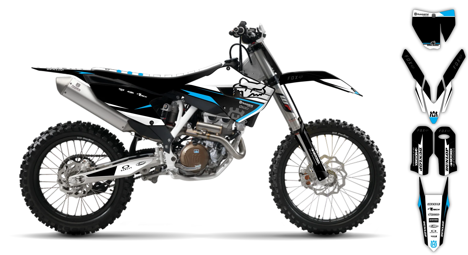 Graphics Kit - Husqvarna 14-> TC-FC-FX Series - 2015 - H-SE1068 - LE