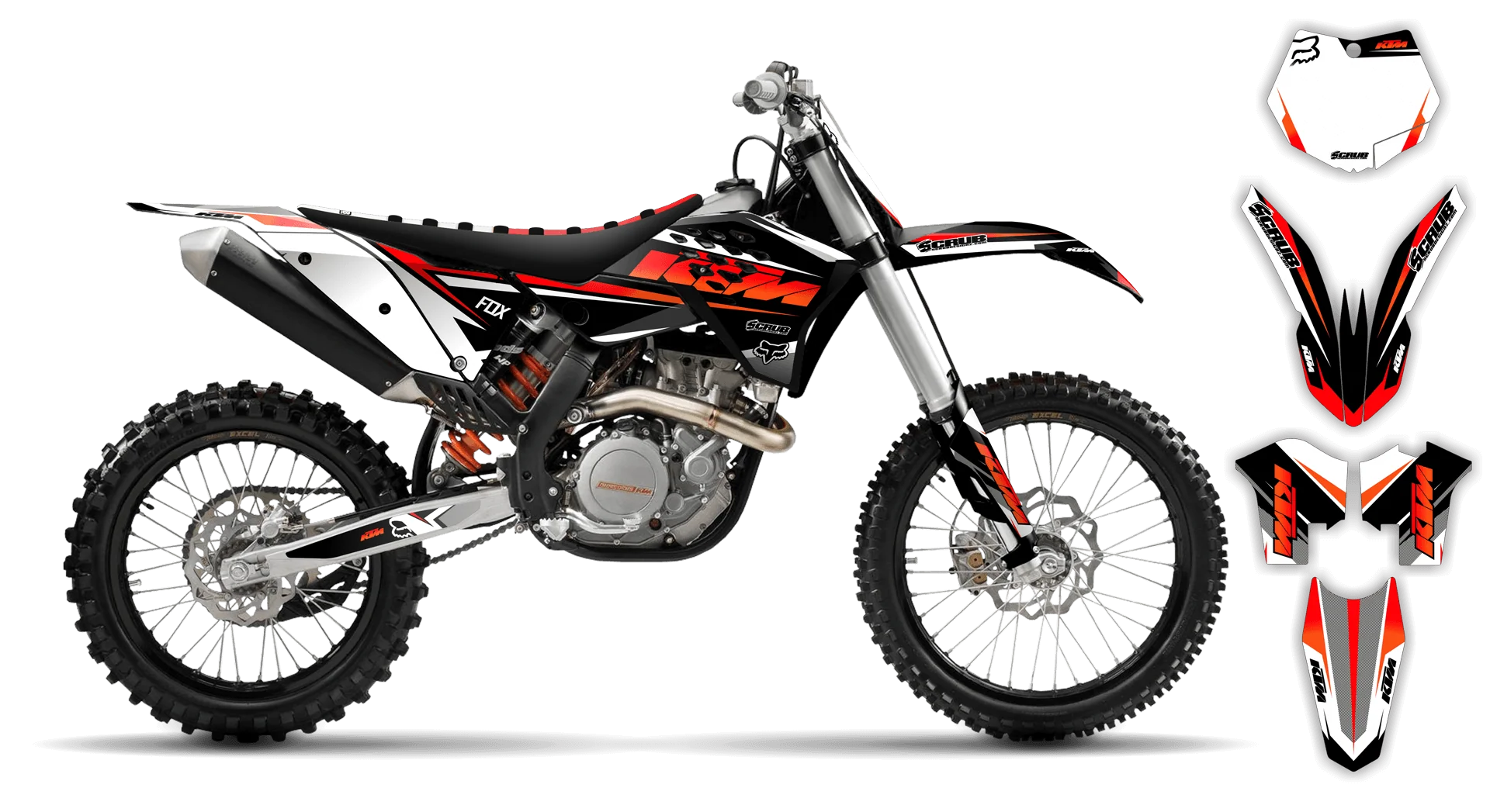 Graphics Kit - KTM - SX SX-F / XC XC-F - 2007-2010 - K14 - LE