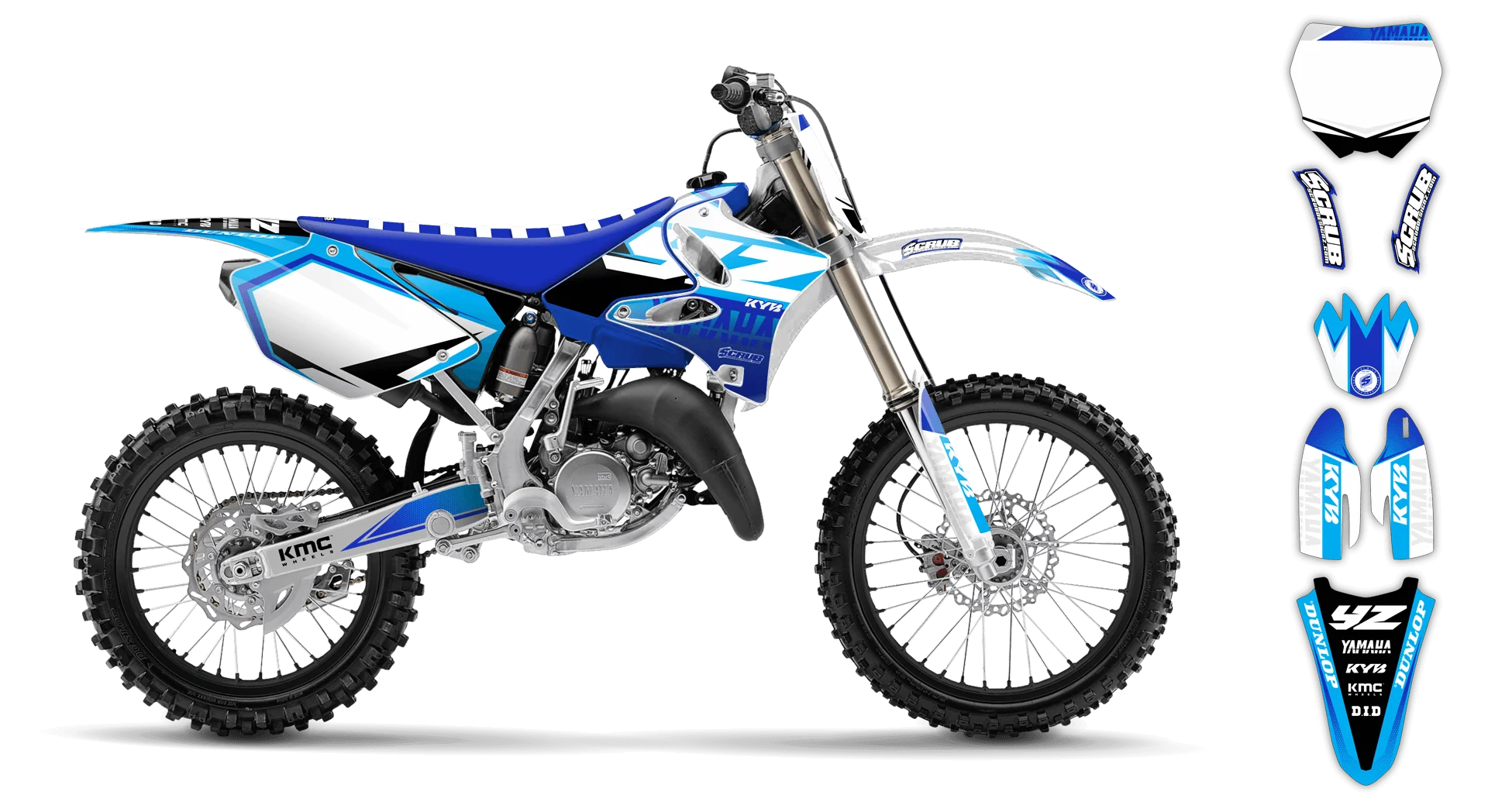Graphics Kit - Yamaha - YZ 125 - 1993-1995 - Discovery - R3