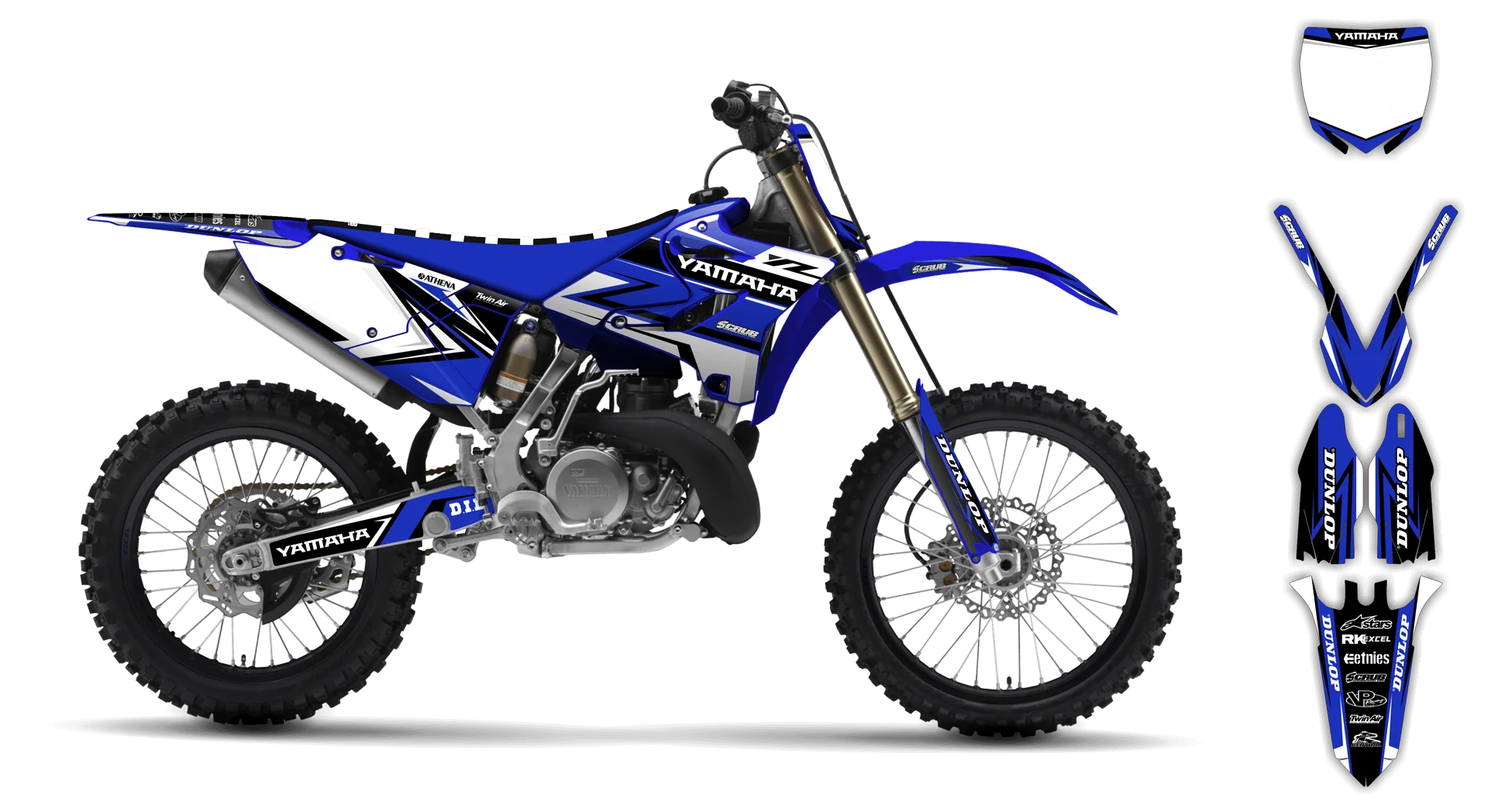 Graphics Kit - Yamaha - YZ 125-250 Revolution - 2005-2007 - Evolution - R2