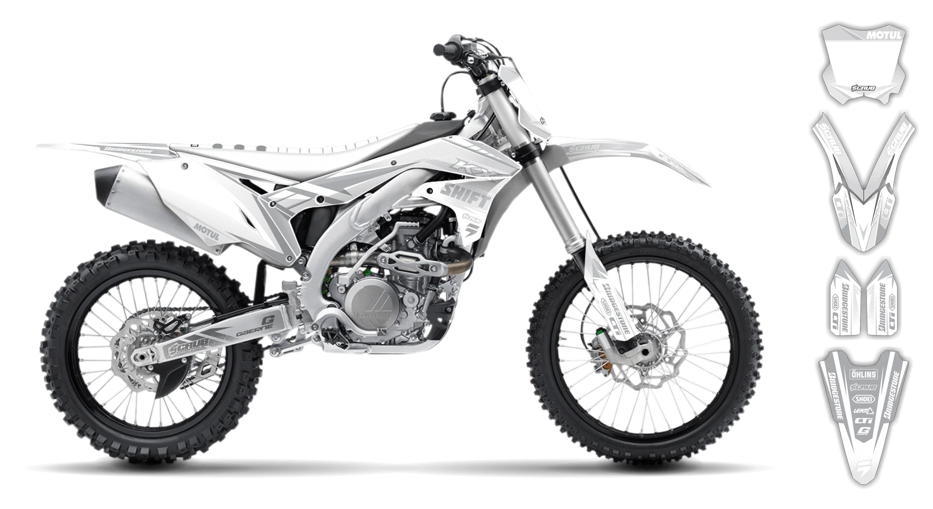 Graphics Kit - Kawasaki - KX 450F - 2016-2018 - Ragnar - R4