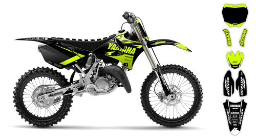 Graphics Kit - Yamaha - YZ 125 - 1993-1995 - Fluo Corgis - ST