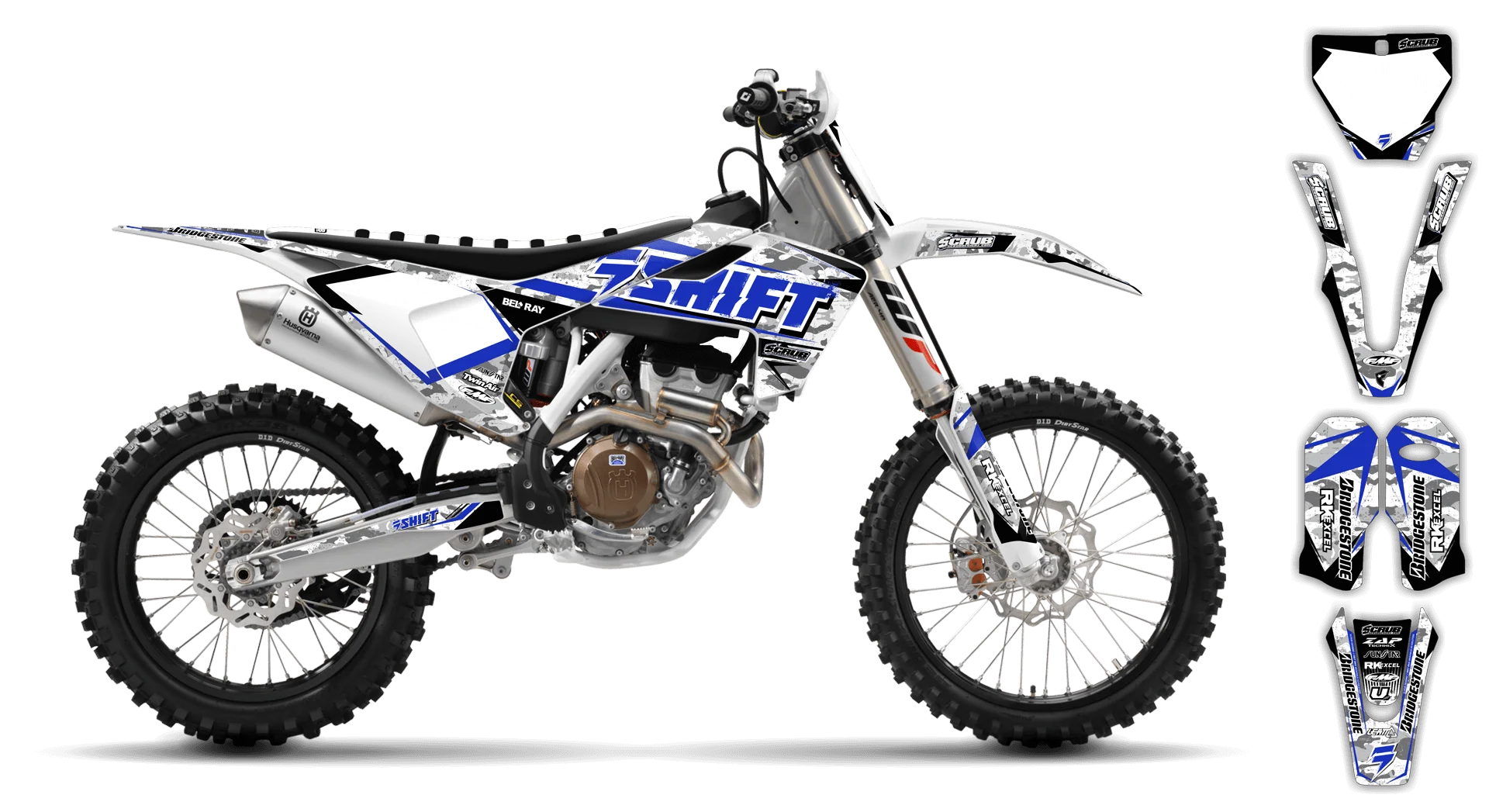Graphics Kit - Husqvarna 14-> FS Series - 2016-2018 - Step Up - R1