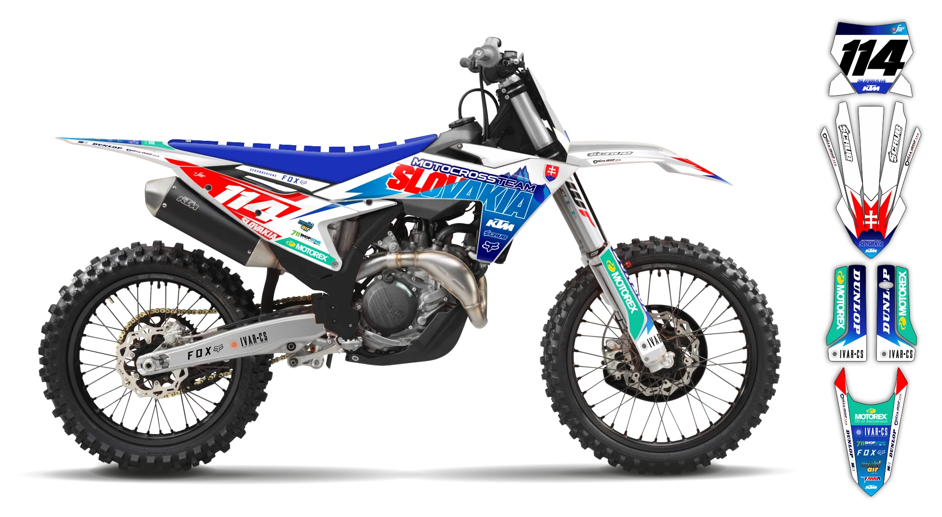 Graphics Kit - KTM - SX 50 - 2024-2025 - SVK - ST