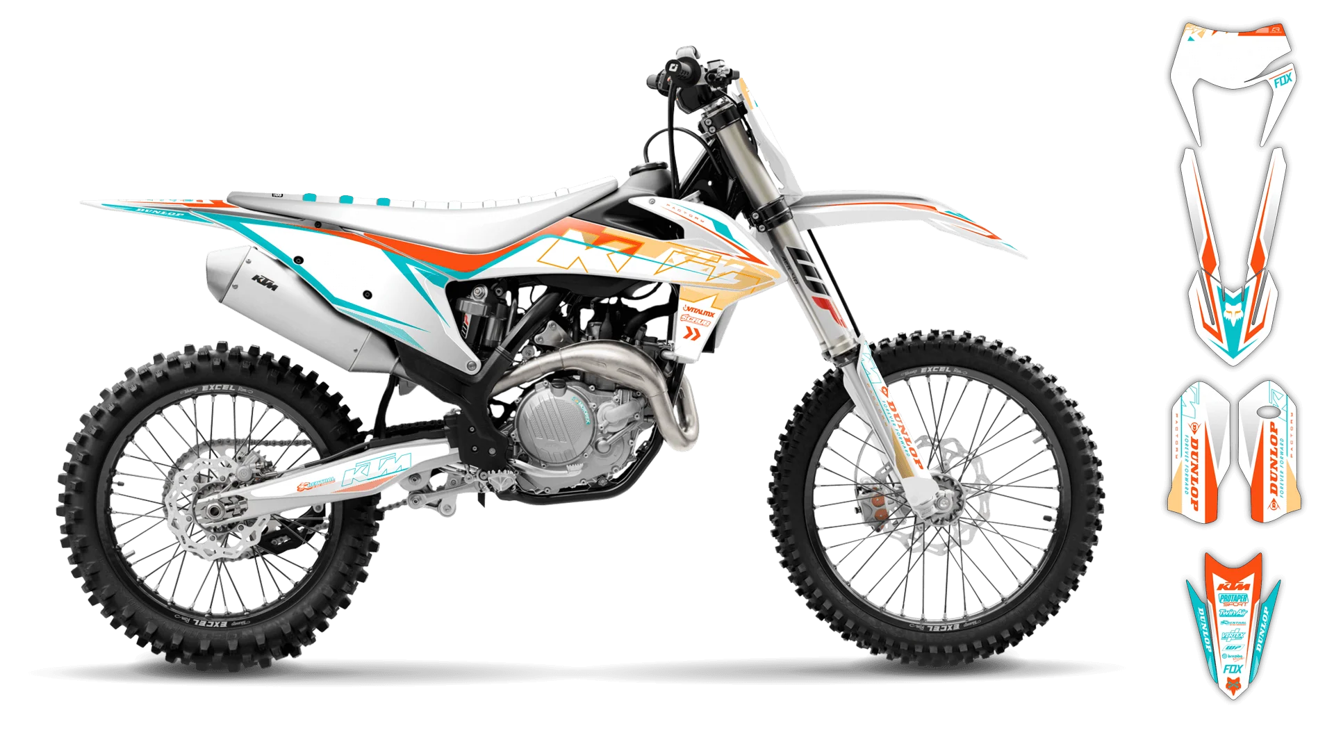 Graphics Kit - KTM - EXC EXC-F / XC-W XCF-W - 2020-2023 - K5 - R2