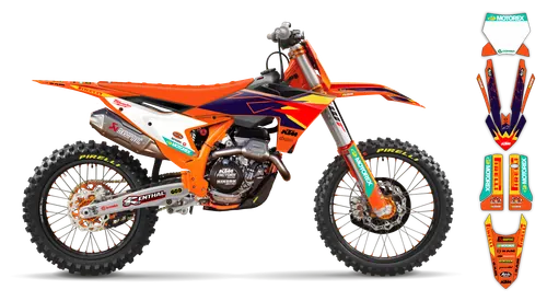 Graphics Kit - KTM - SX SX-F / XC XC-F - 2023-2024 - Factory Replica 2023 - ST