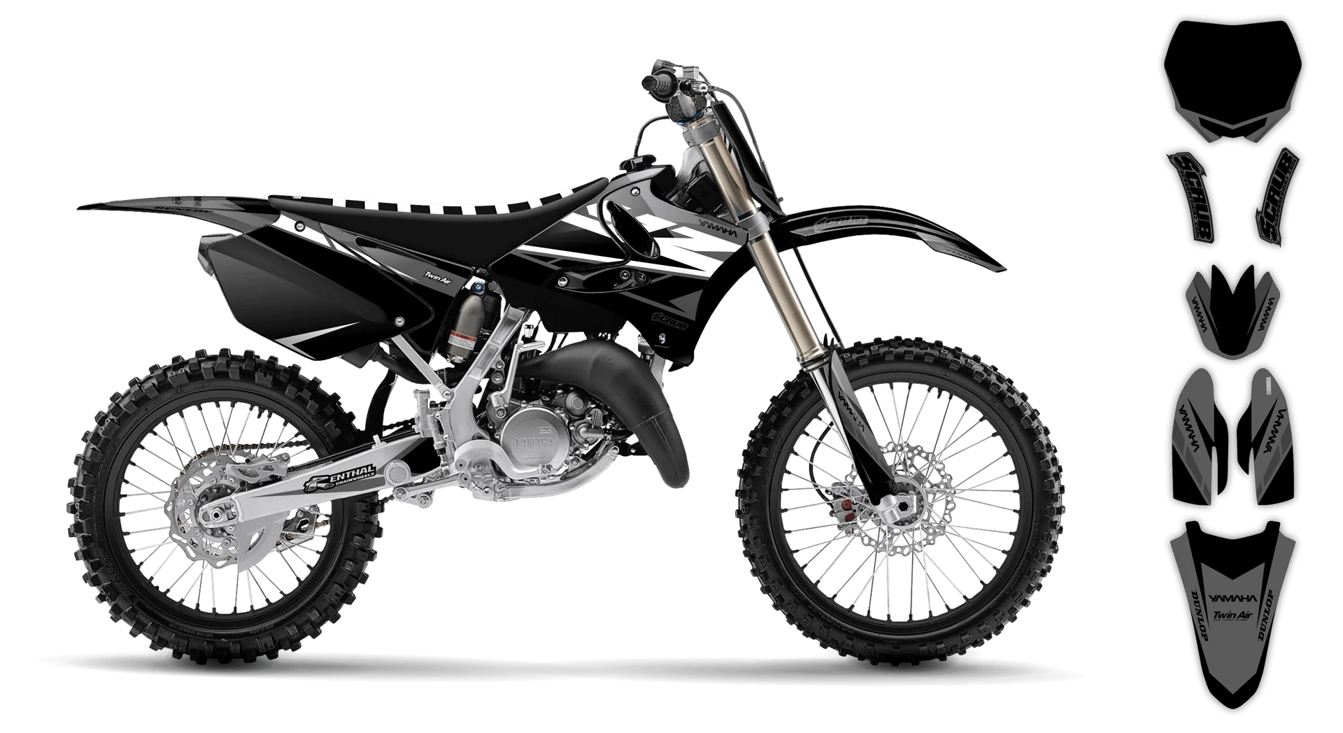 Graphics Kit - Yamaha - YZ 125 - 1992 - Sukuba - R1