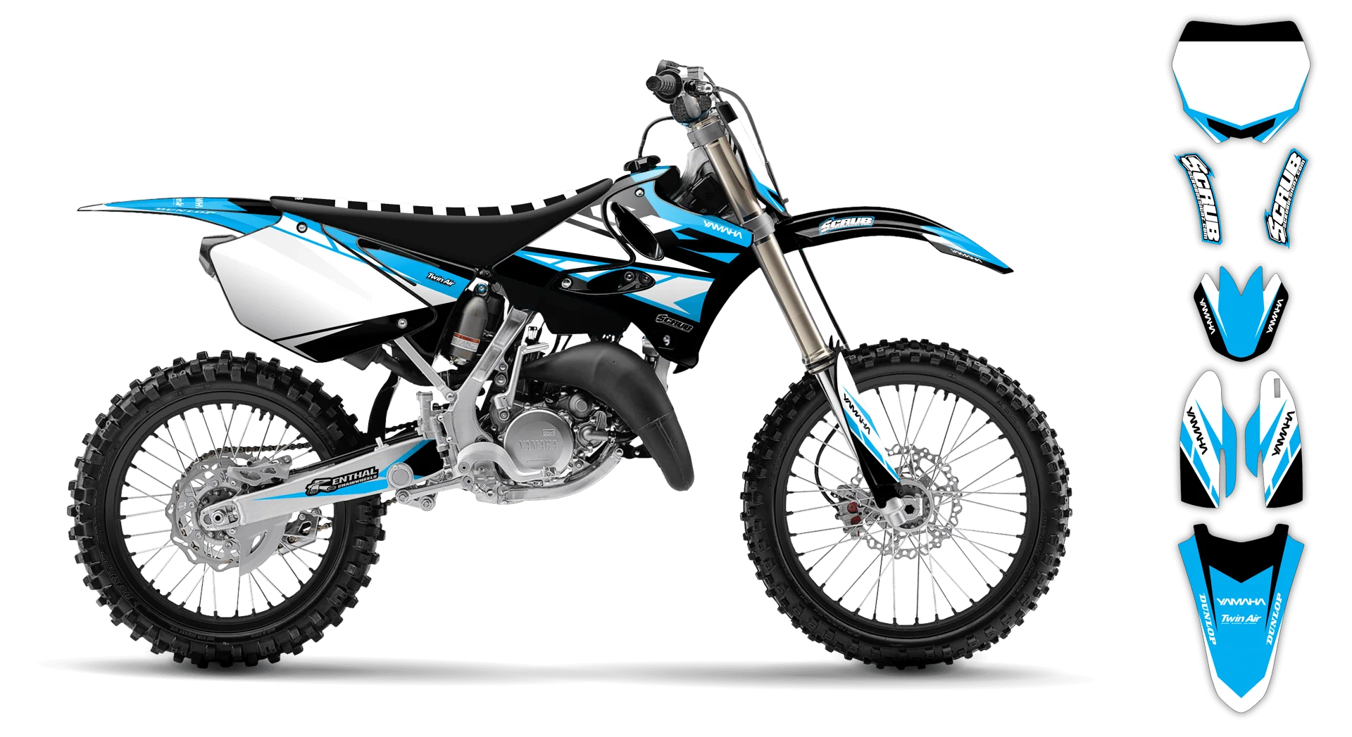 Graphics Kit - Yamaha - YZ 125 - 1992 - Sukuba - LE