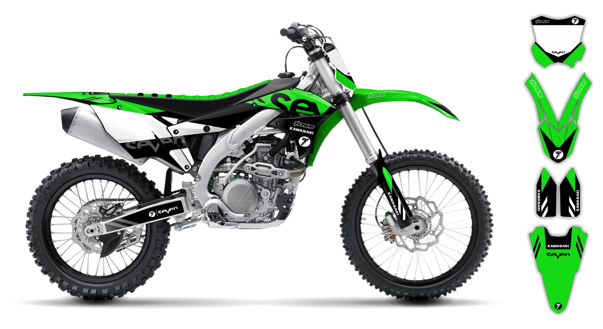 Graphics Kit - Kawasaki - KX 250F - 2017-2020 - Crones - ST