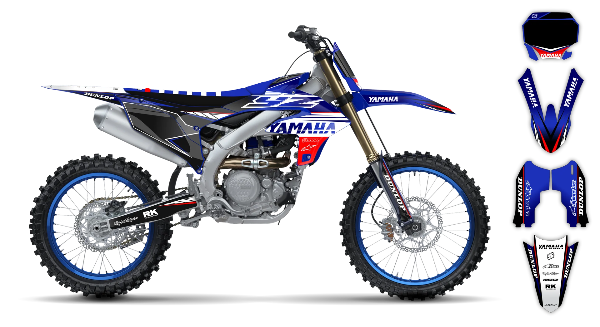 Graphics Kit - Yamaha - YZ250F - 2024-2025 - Boognish - LE