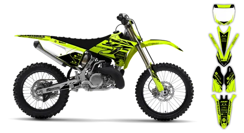 Graphics Kit - Yamaha - YZ 125-250 Revolution - 2005-2007 - Fluo SE1002 - ST