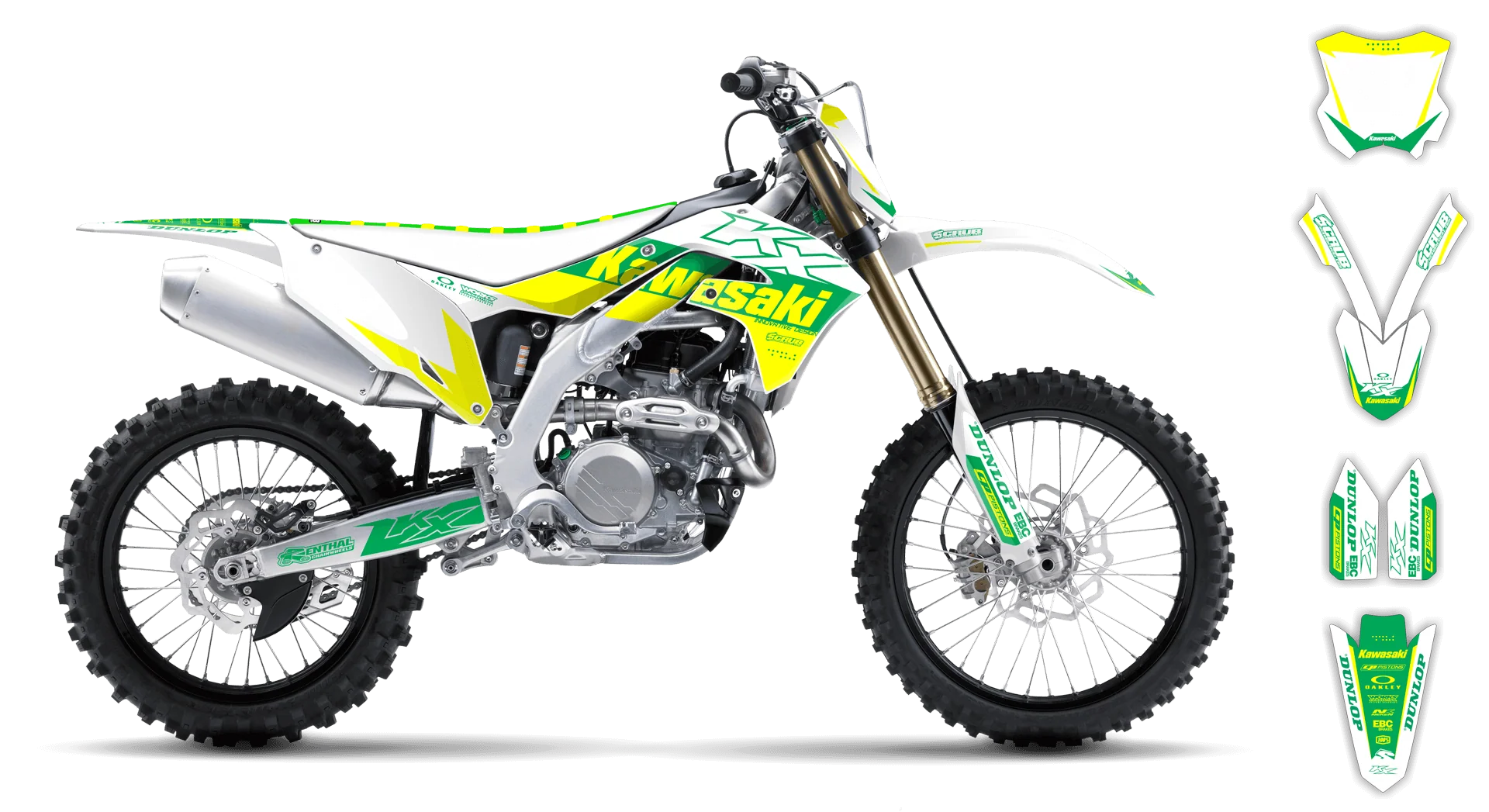 Graphics Kit - Kawasaki - KX 250F - 2021-2024 - Zuniper - R3