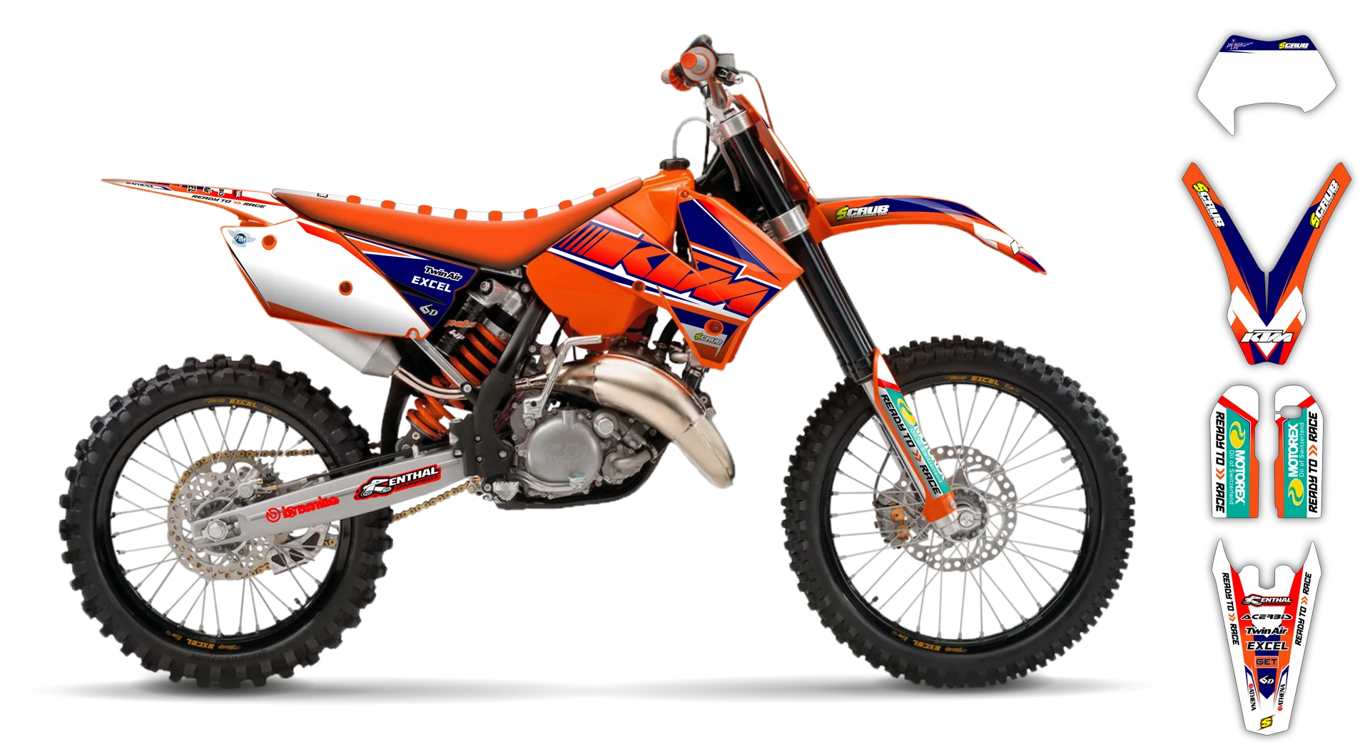 Graphics Kit - KTM - EXC EXC-F / XC-W XCF-W - 2005-2007 - K9 - LE