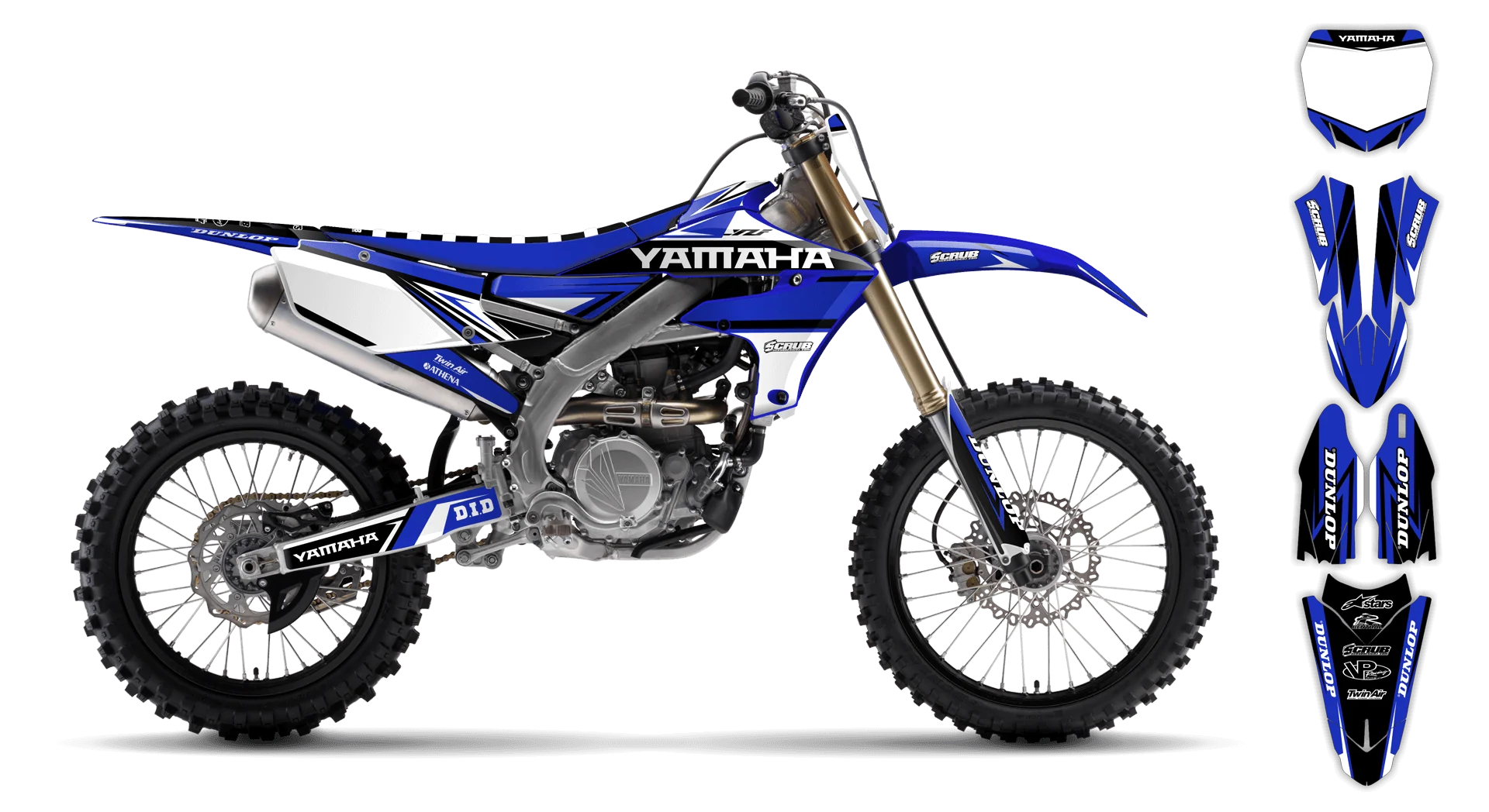 Graphics Kit - Yamaha - YZ450F - 2018-2022 - Evolution - R2