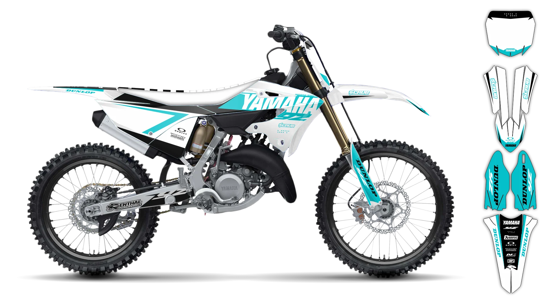 Graphics Kit - Yamaha - YZ 125-250 Restyle 2 - 2008-2014 - Corgis - R1