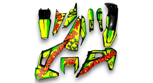 GFP - Husqvarna 14-> TE-FE Series - 2020-2023 - Black-FL-Artlex-LE