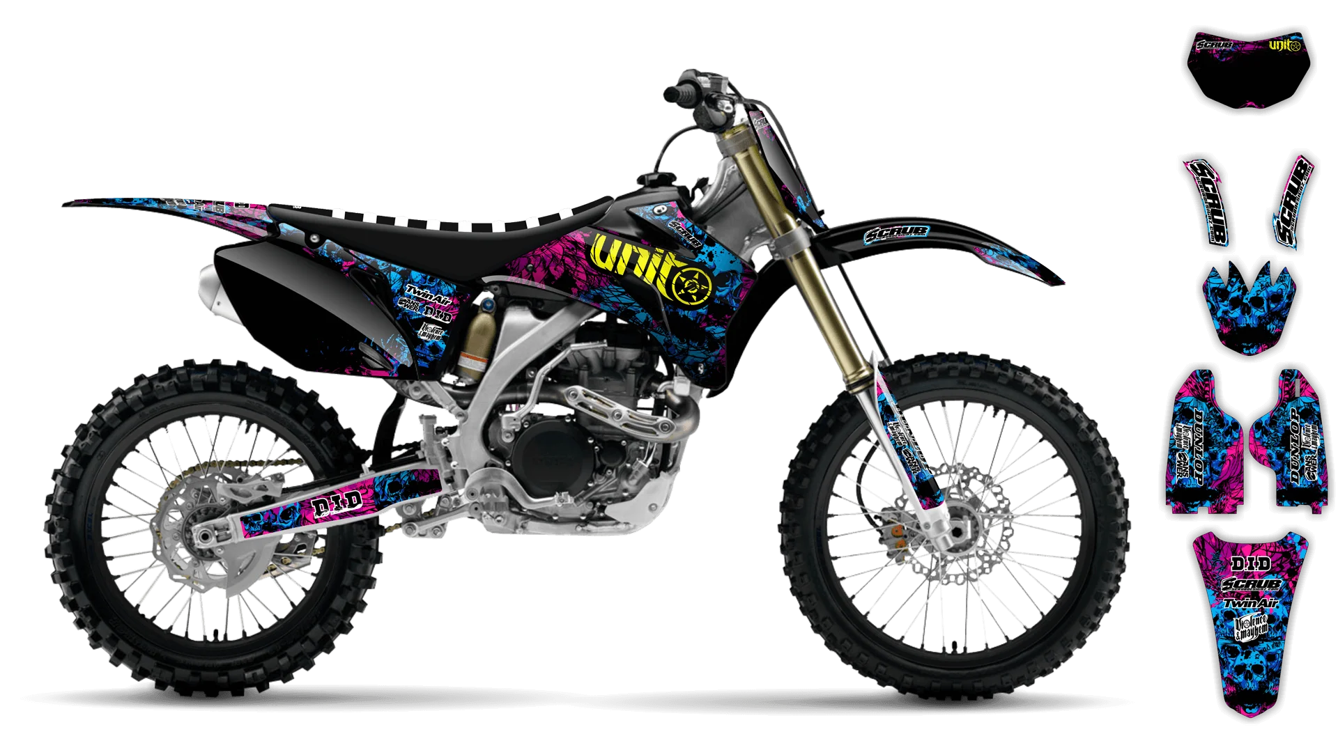 Graphics Kit - Yamaha - WR450F - 2006 - Wasabi - R1