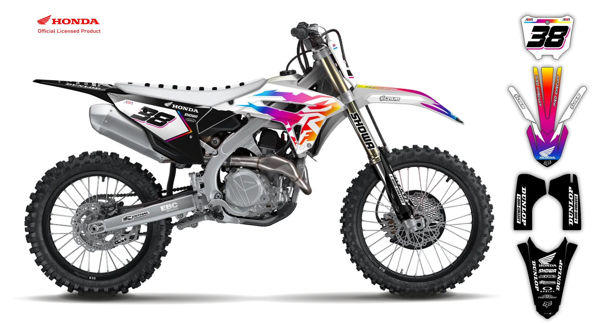 Graphics Kit - Honda - CRF 450R - 2021-2024 - Retro - LE