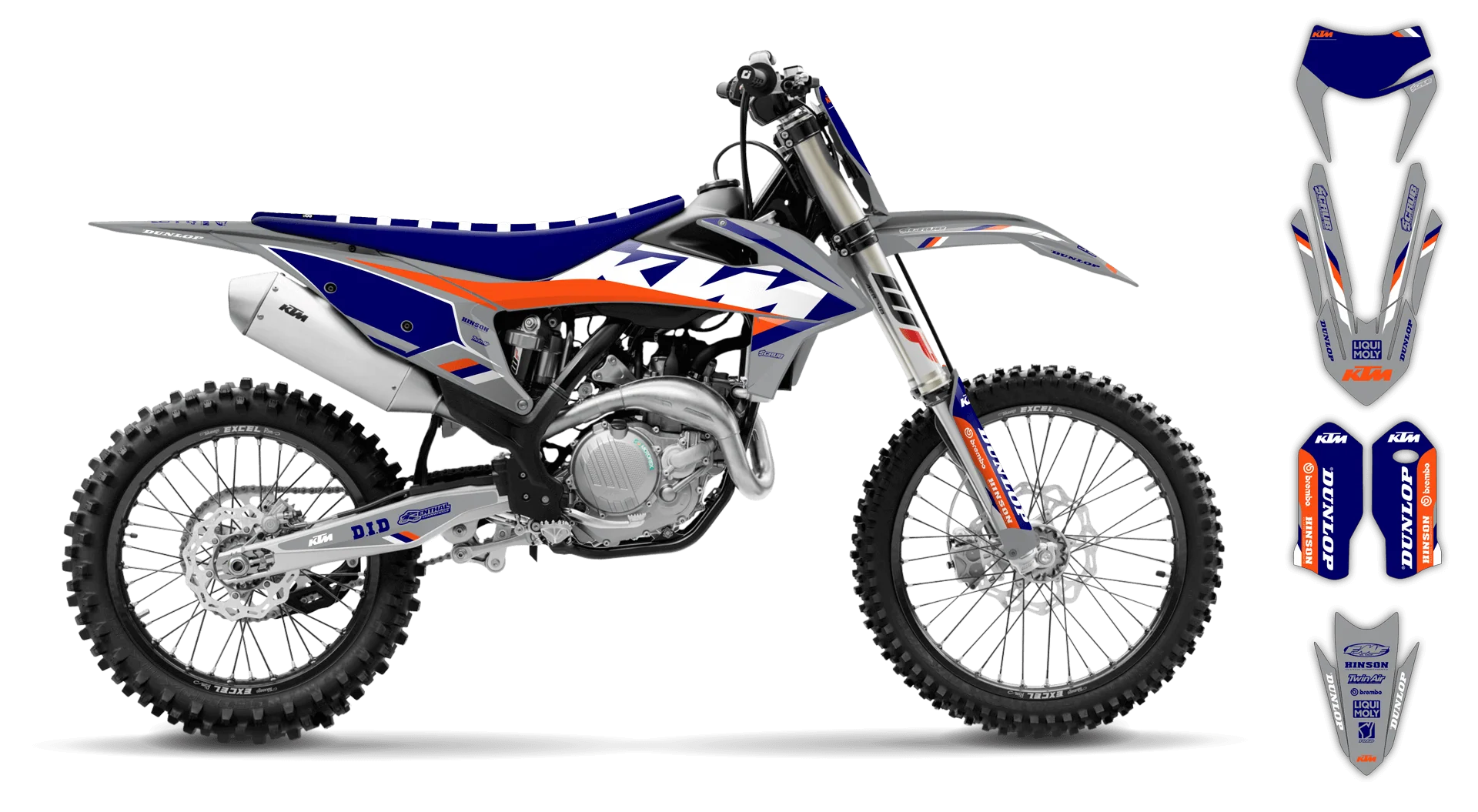 Graphics Kit - KTM - EXC EXC-F / XC-W XCF-W - 2020-2023 - K-SE1072 - LE