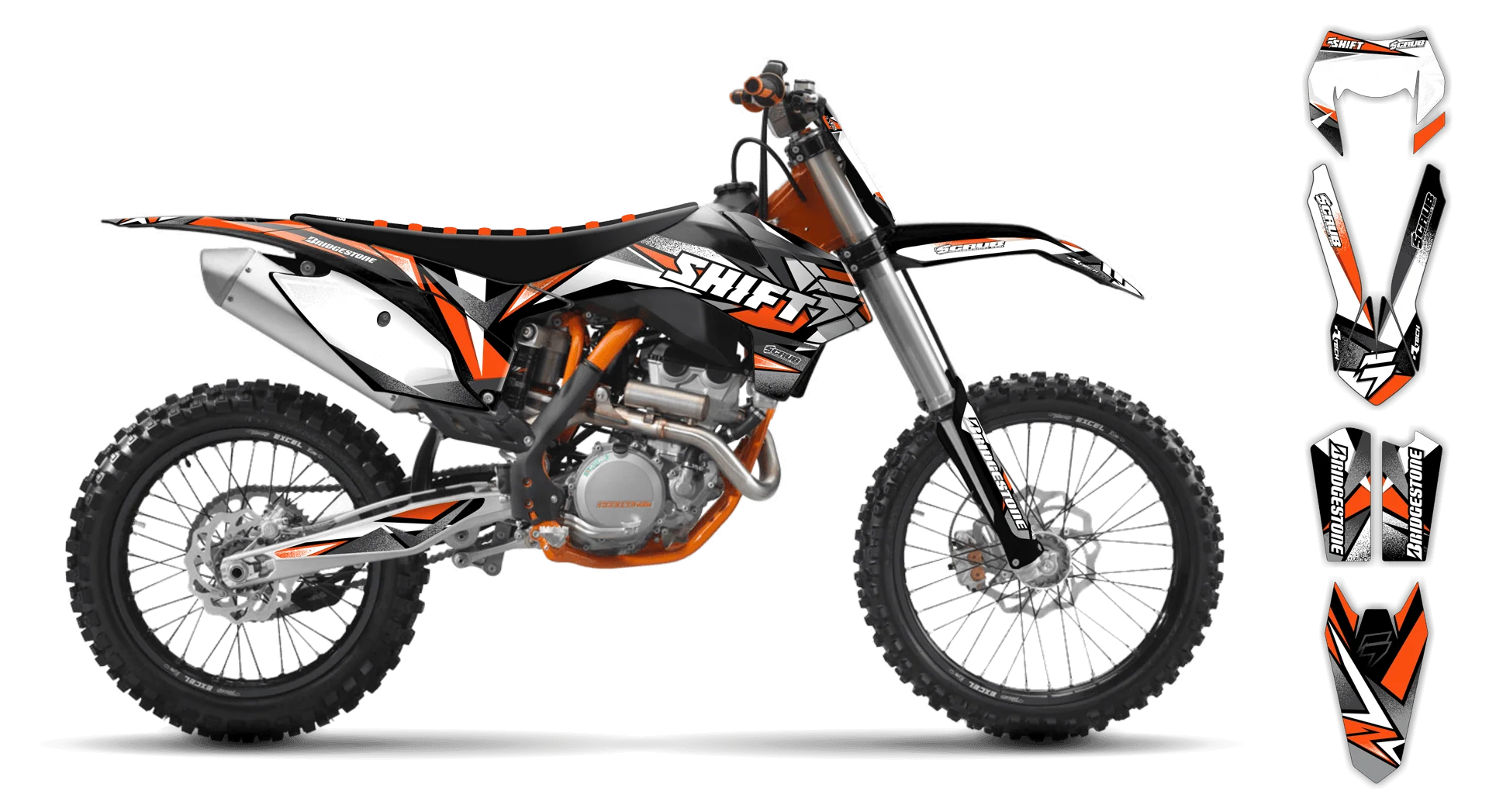 Graphics Kit - KTM - EXC EXC-F / XC-W XCF-W - 2012-2013 - X-Rut - R3