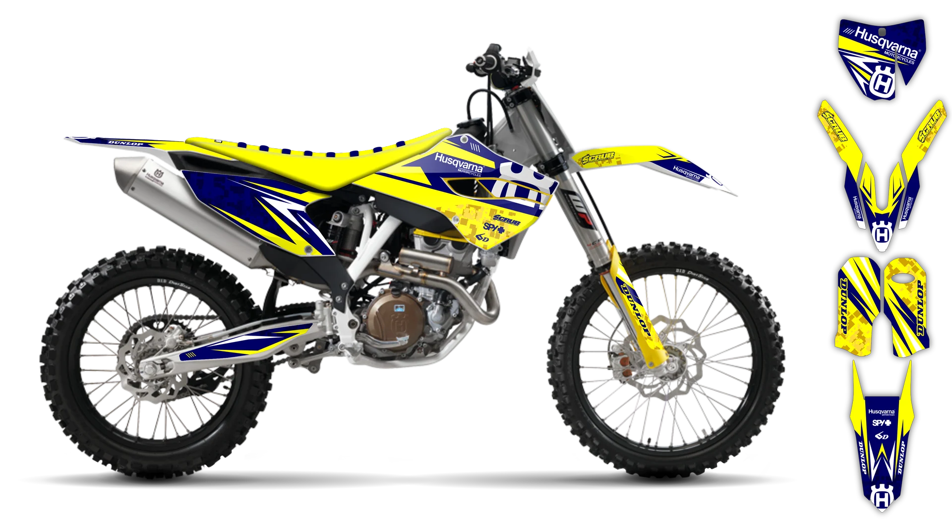 Graphics Kit - Husqvarna 14-> TC-FC-FX Series - 2015 - H-SE1059 - LE