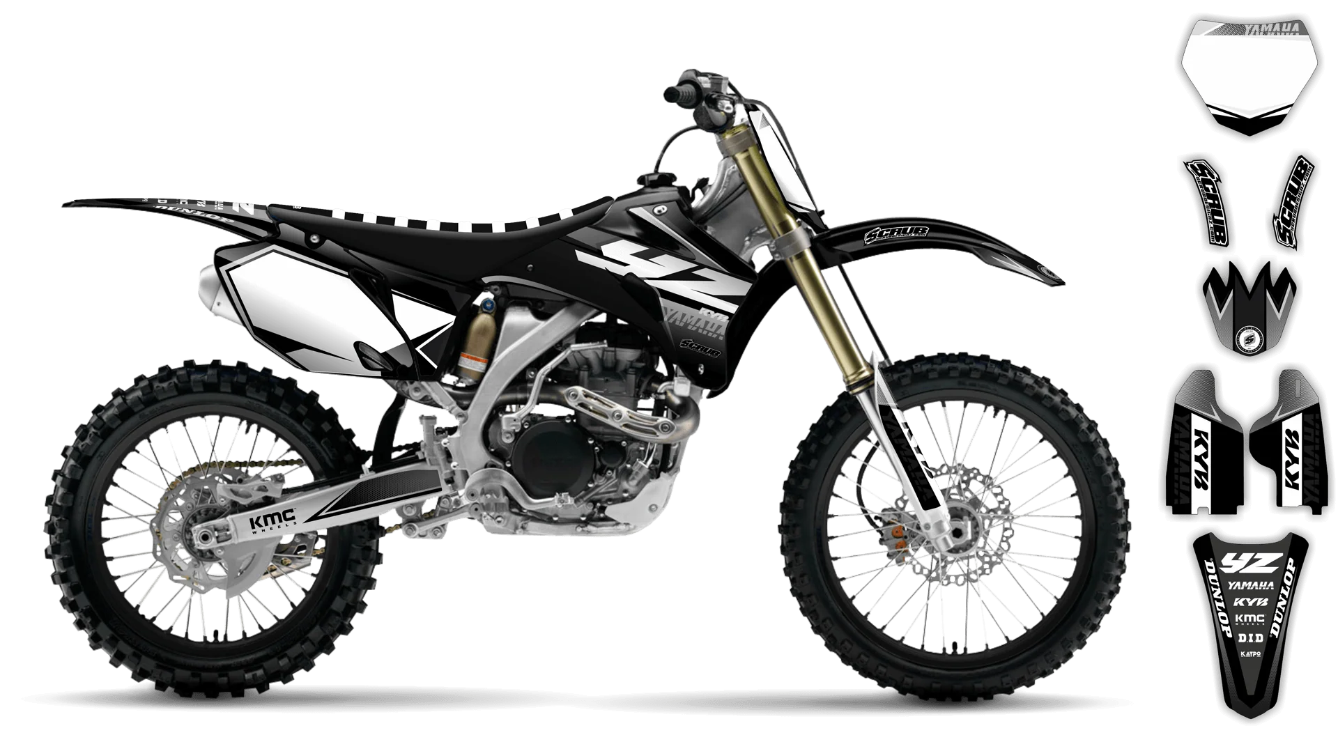 Graphics Kit - Yamaha - YZ250F - 2008-2009 - Discovery - R2