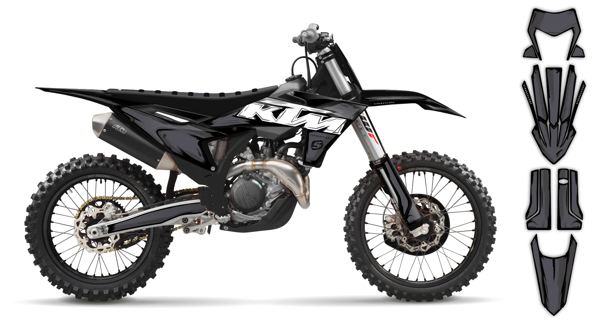 Graphics Kit - KTM - EXC EXC-F / XC-W XCF-W - 2012-2013 - Artlex - R3