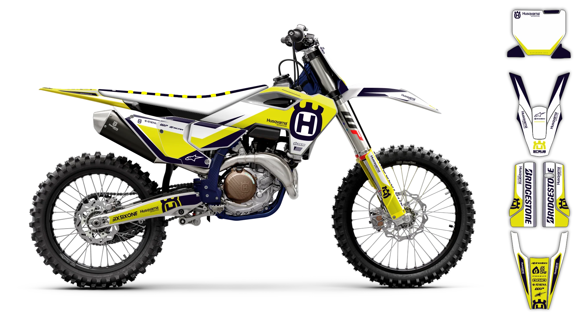 Graphics Kit - Husqvarna 14-> TC-FC-FX Series - 2023-2024 - H15 - R2