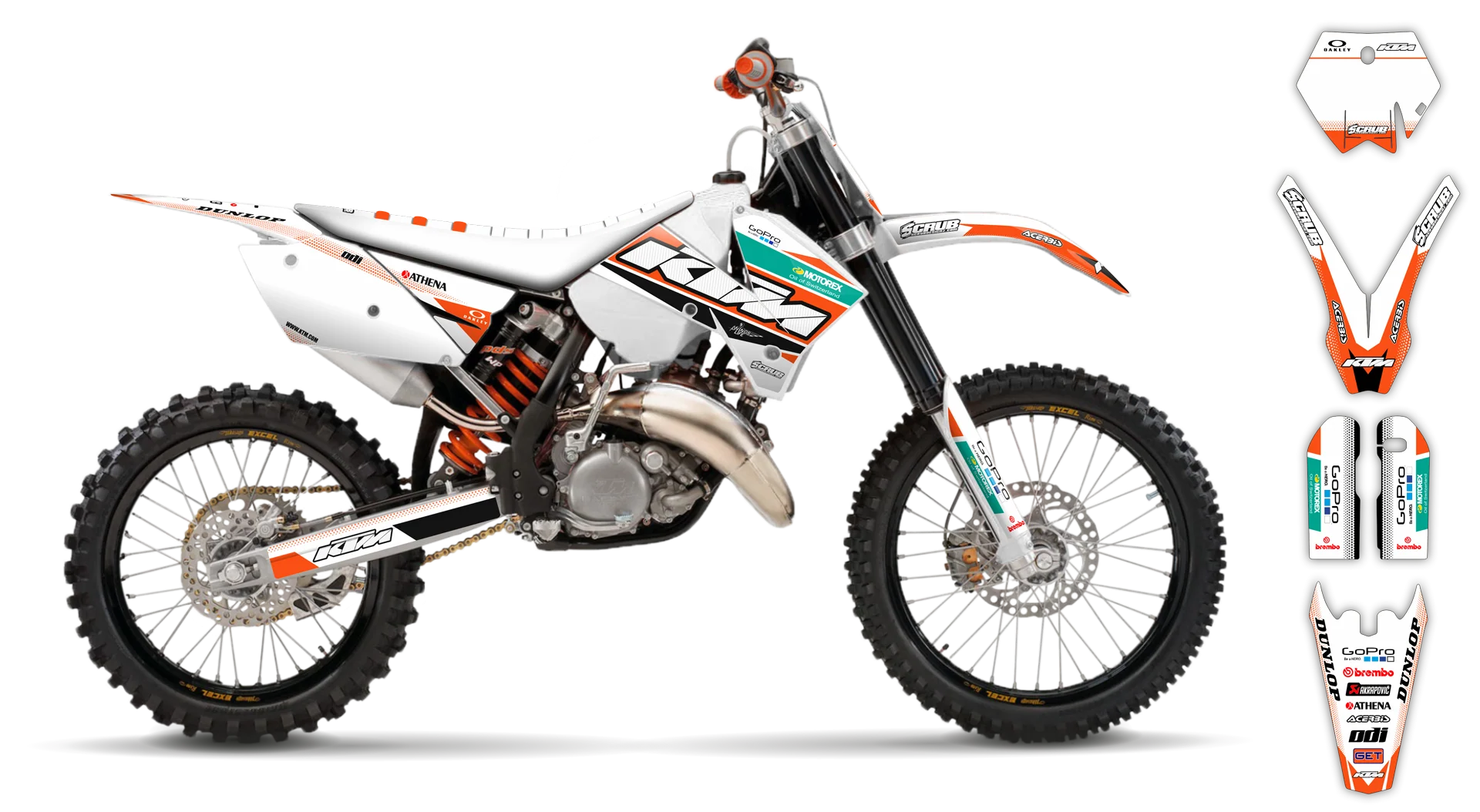 Graphics Kit - KTM - SX SX-F / XC XC-F - 2005-2006 - K11 - R2