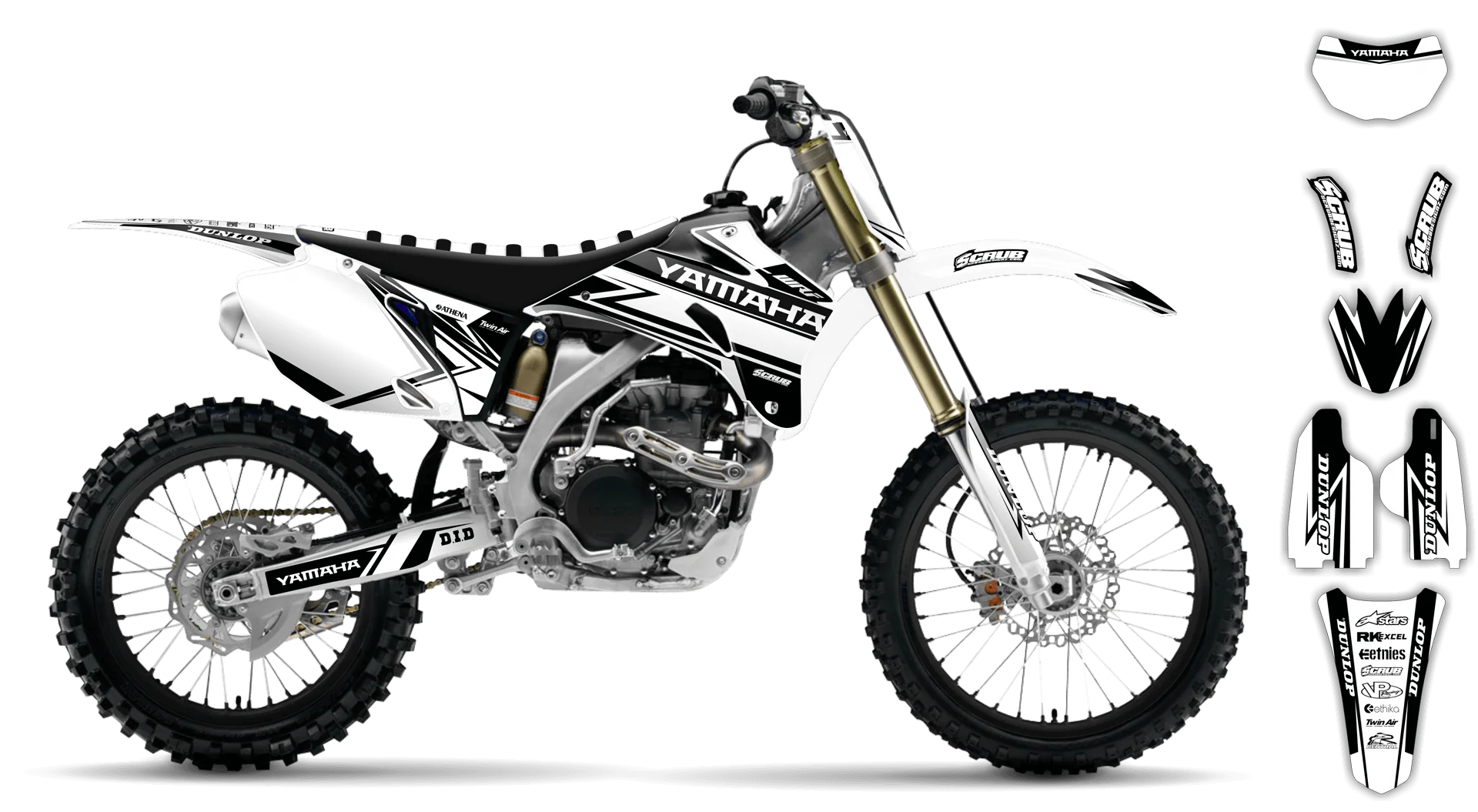 Graphics Kit - Yamaha - WR450F - 2007-2011 - Evolution - R3