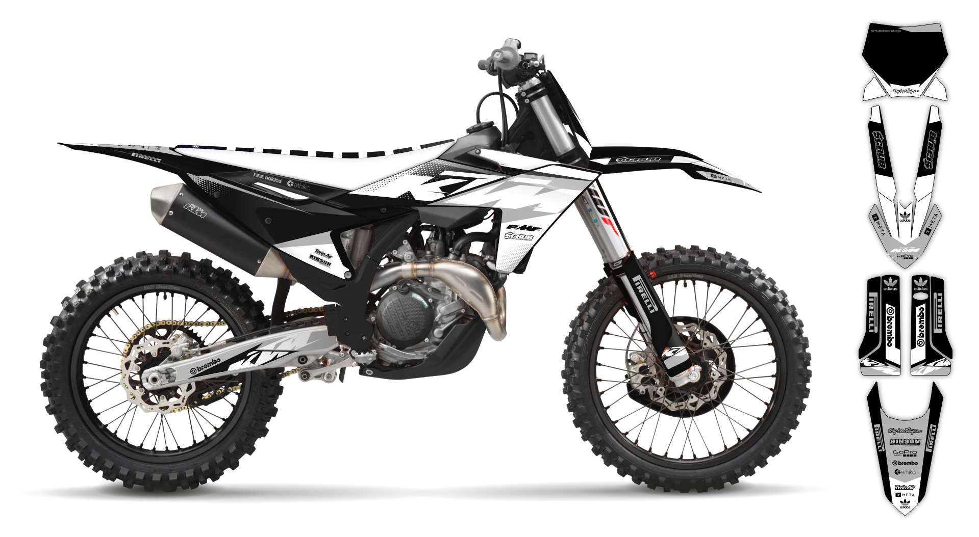 Graphics Kit - KTM - SX SX-F / XC XC-F - 2023-2024 - K15 - R4