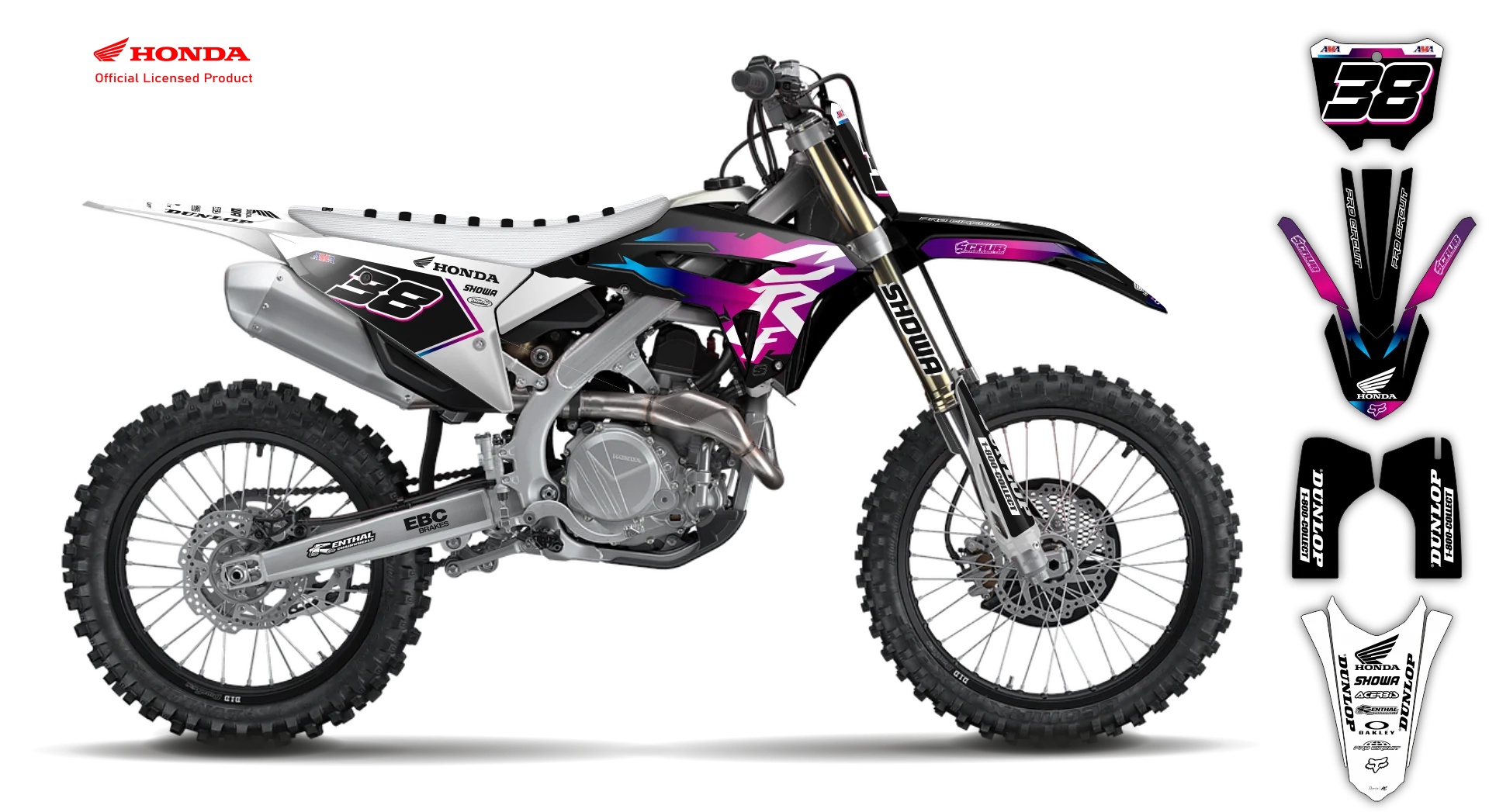 Graphics Kit - Honda - CRF 450R - 2022-2024 Restyle - Retro - R1