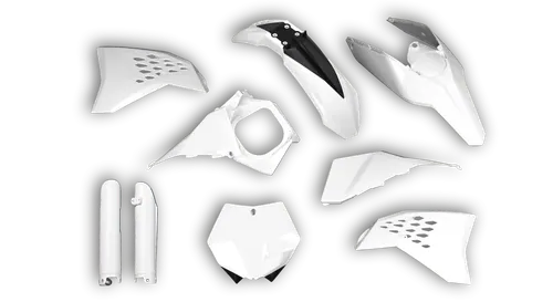 Plastics Kit - KTM - SMR Series - 2008-2011 - Full Kit - White