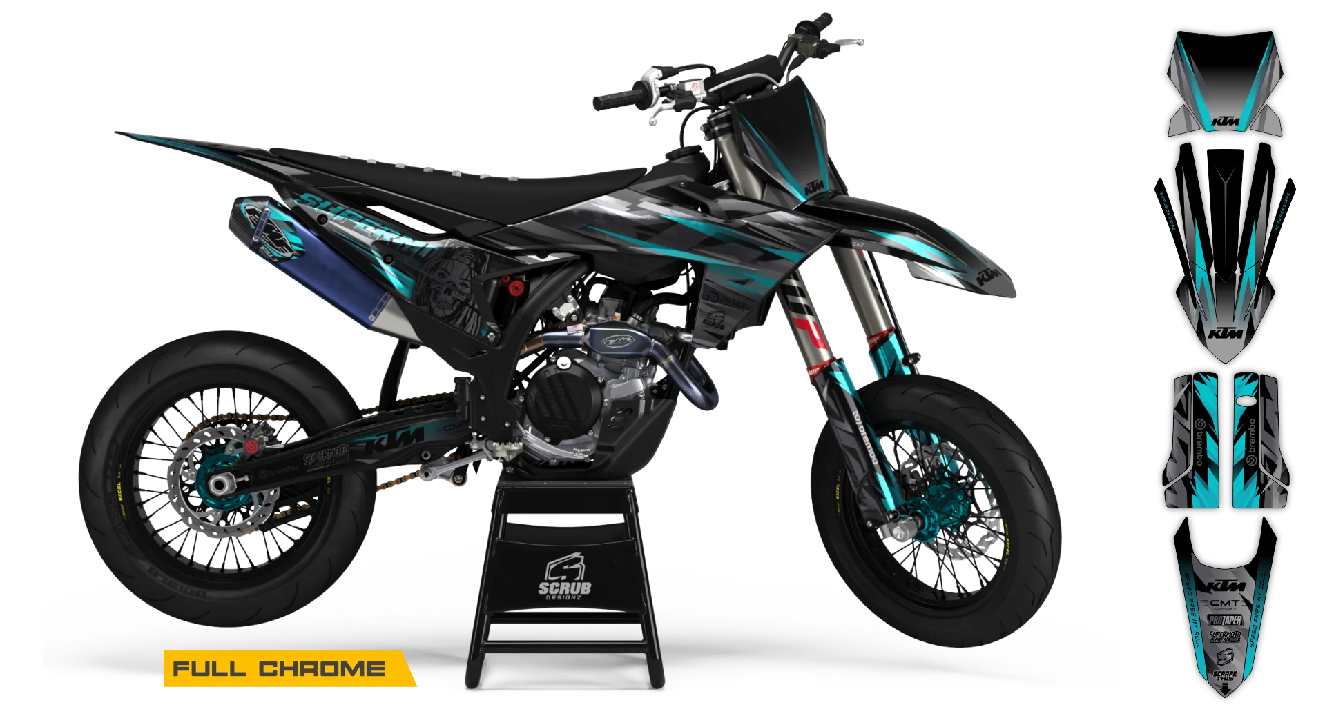 Graphics Kit - KTM - SX SX-F / XC XC-F - 2025 - Eskel - R3