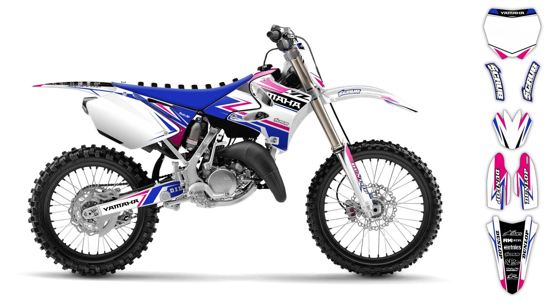 Graphics Kit - Yamaha - YZ 125 - 1993-1995 - Evolution - R1