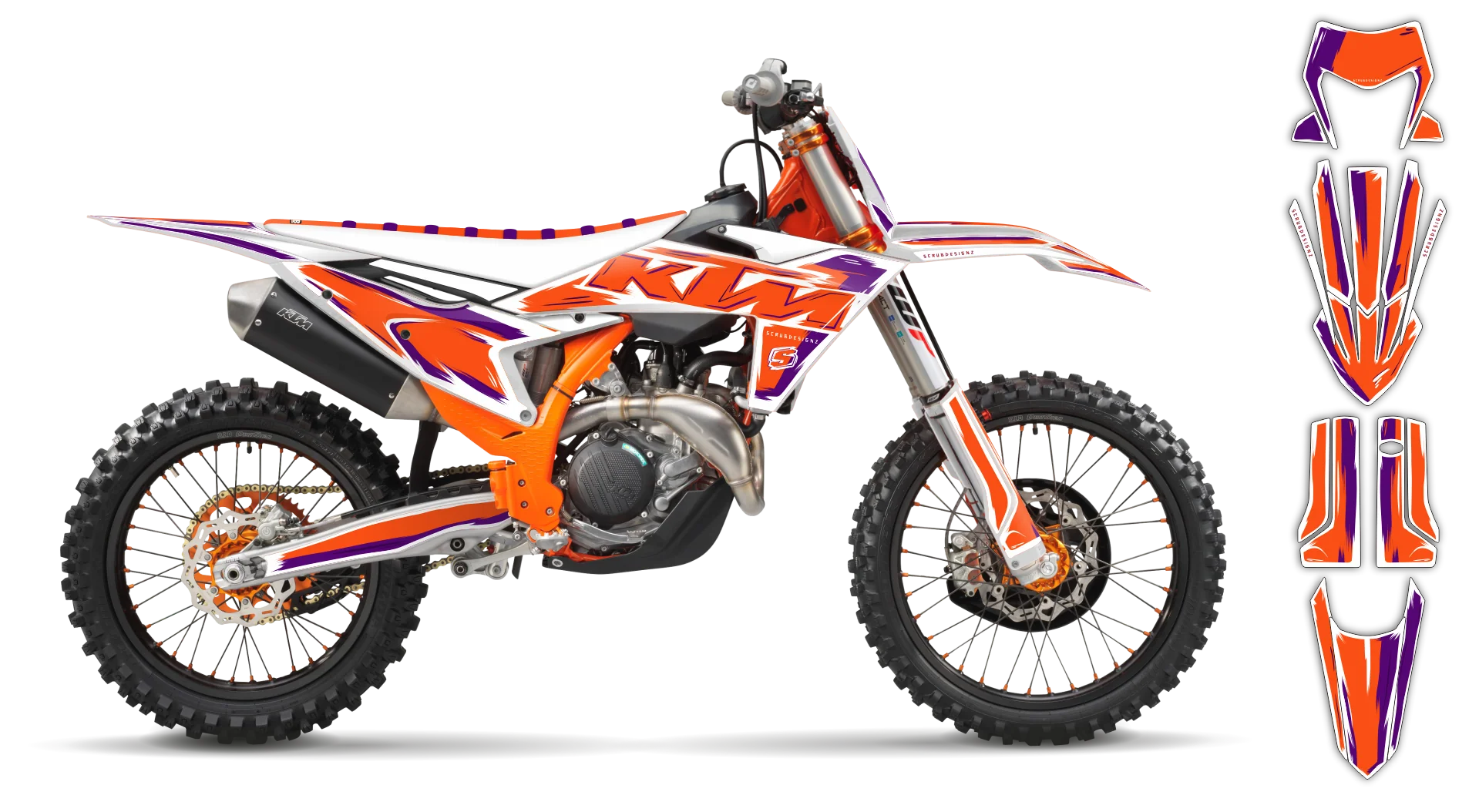 Graphics Kit - KTM - EXC EXC-F / XC-W XCF-W - 2012-2013 - Artlex - R6