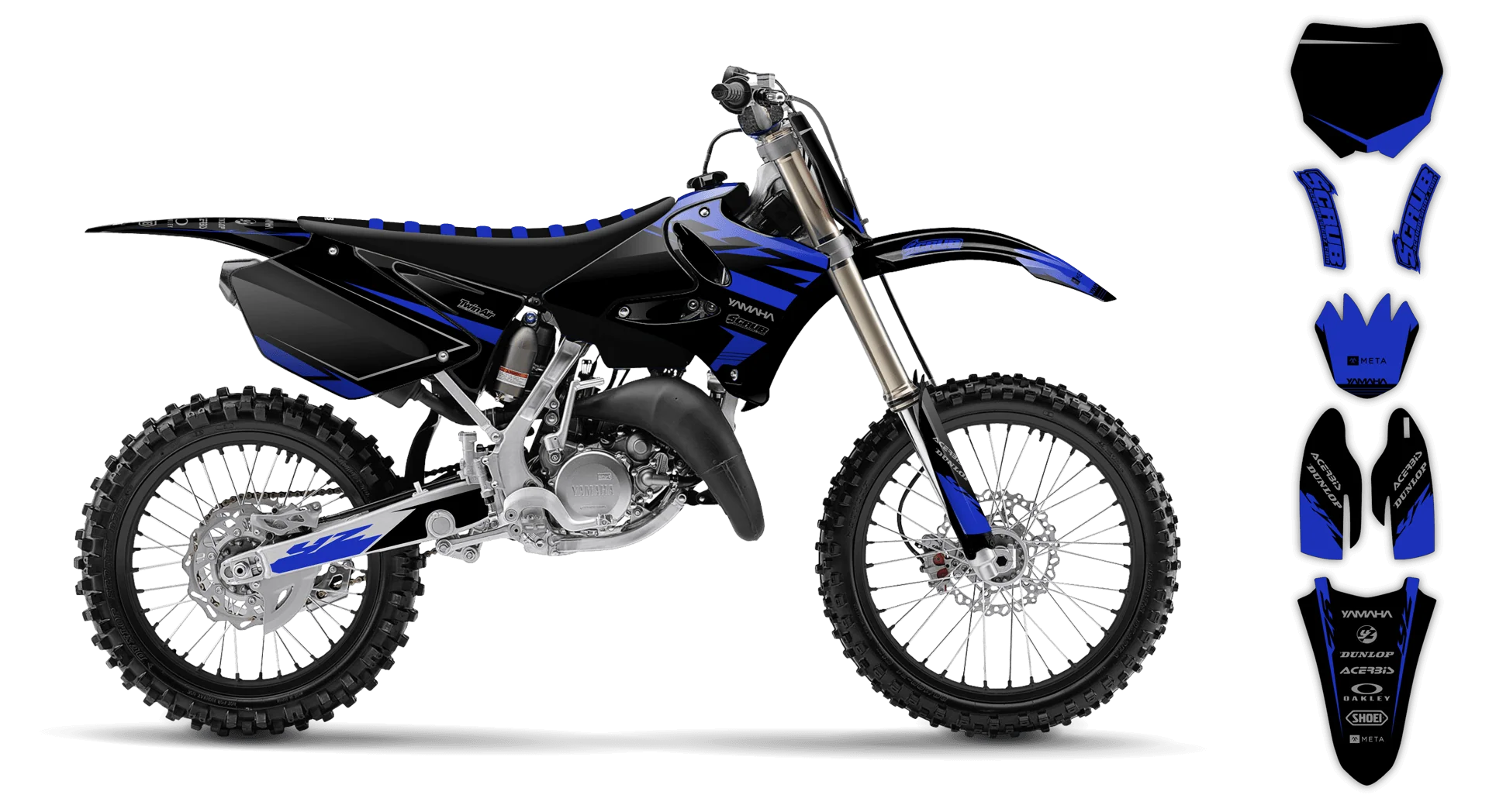 Graphics Kit - Yamaha - YZ 125 - 1993-1995 - Nyxet - R1