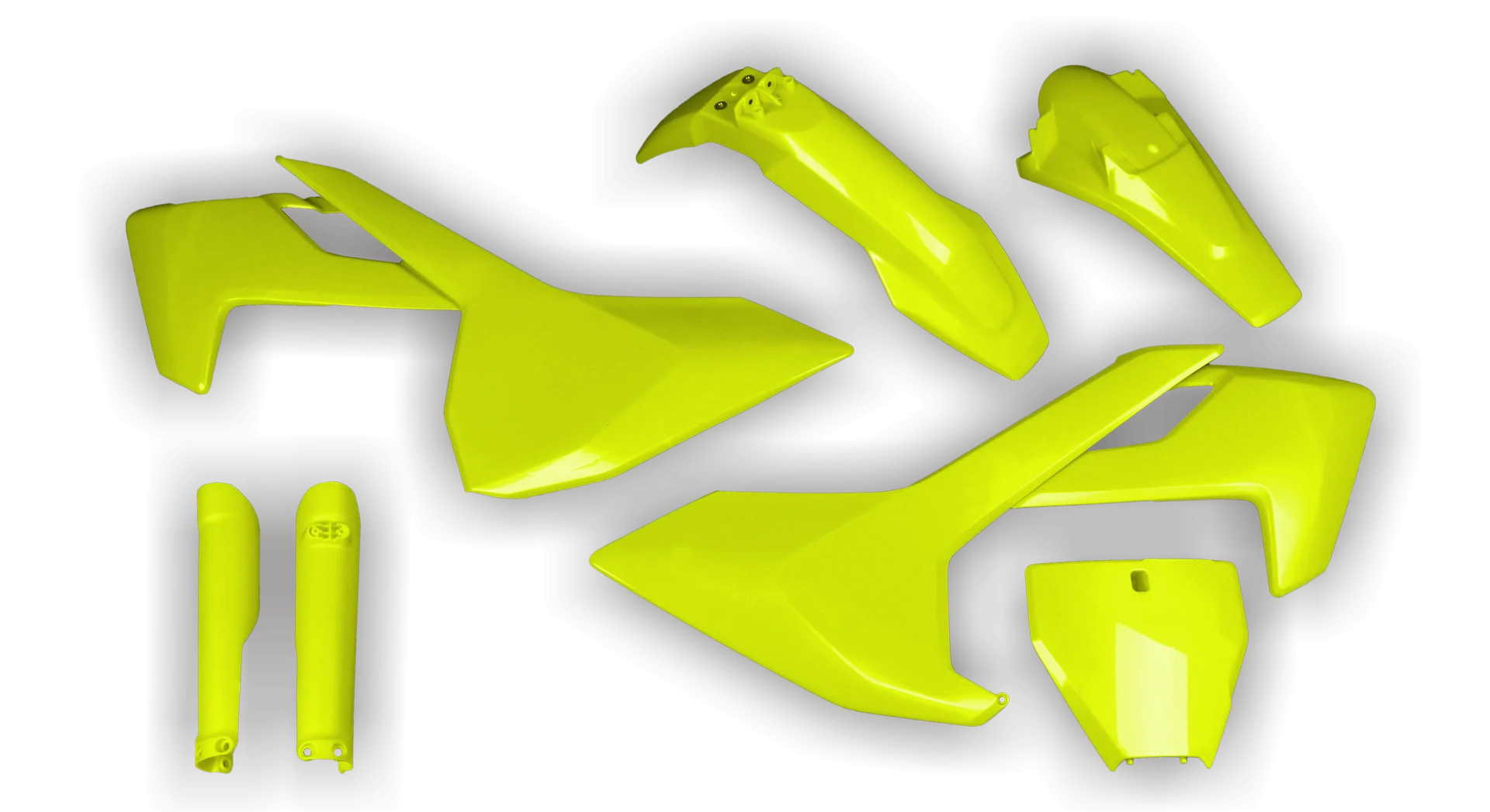 Plastics Kit - Husqvarna 14-> TX Series - TX 300 2017-2019 - Full Kit - Fluo