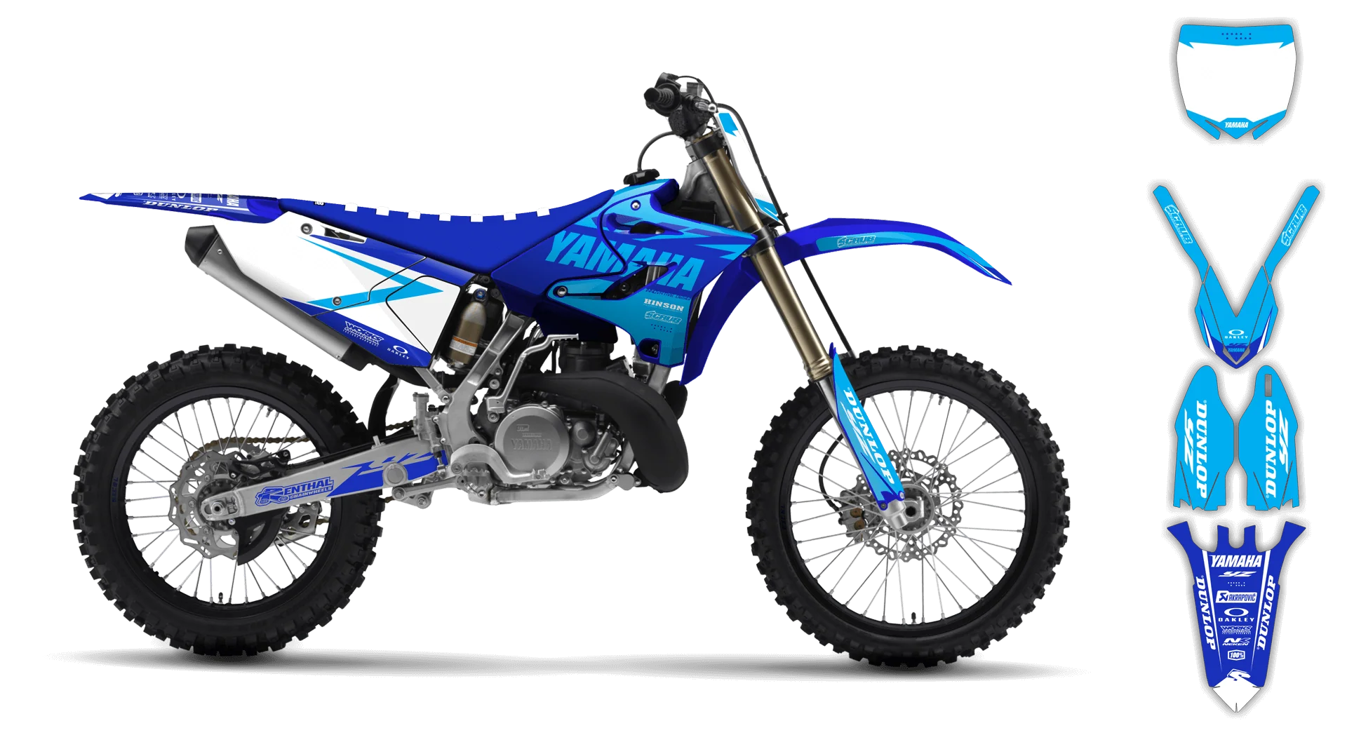 Graphics Kit - Yamaha - YZ 125-250 Revolution - 2005-2007 - Corgis - R2