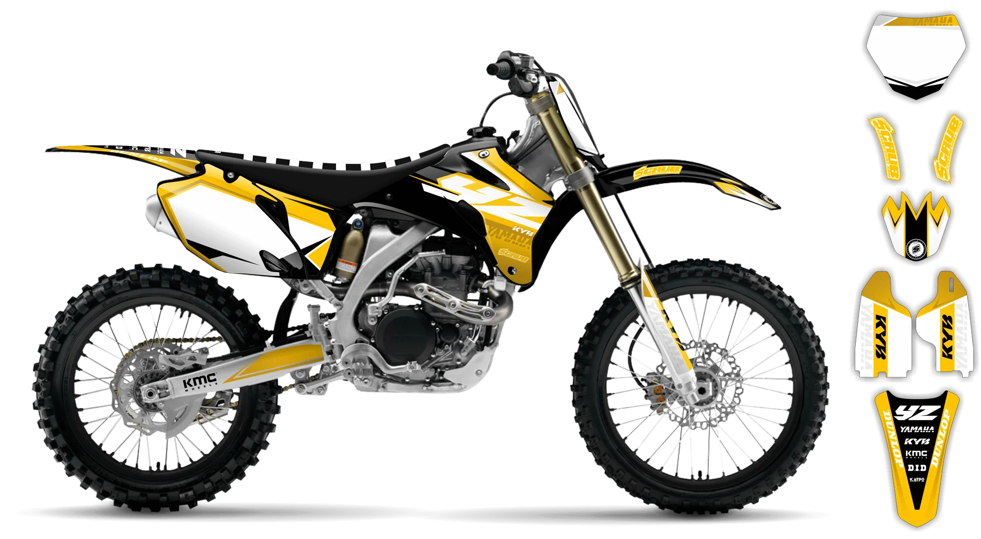 Graphics Kit - Yamaha - YZ250F - 2008-2009 - Discovery - R4