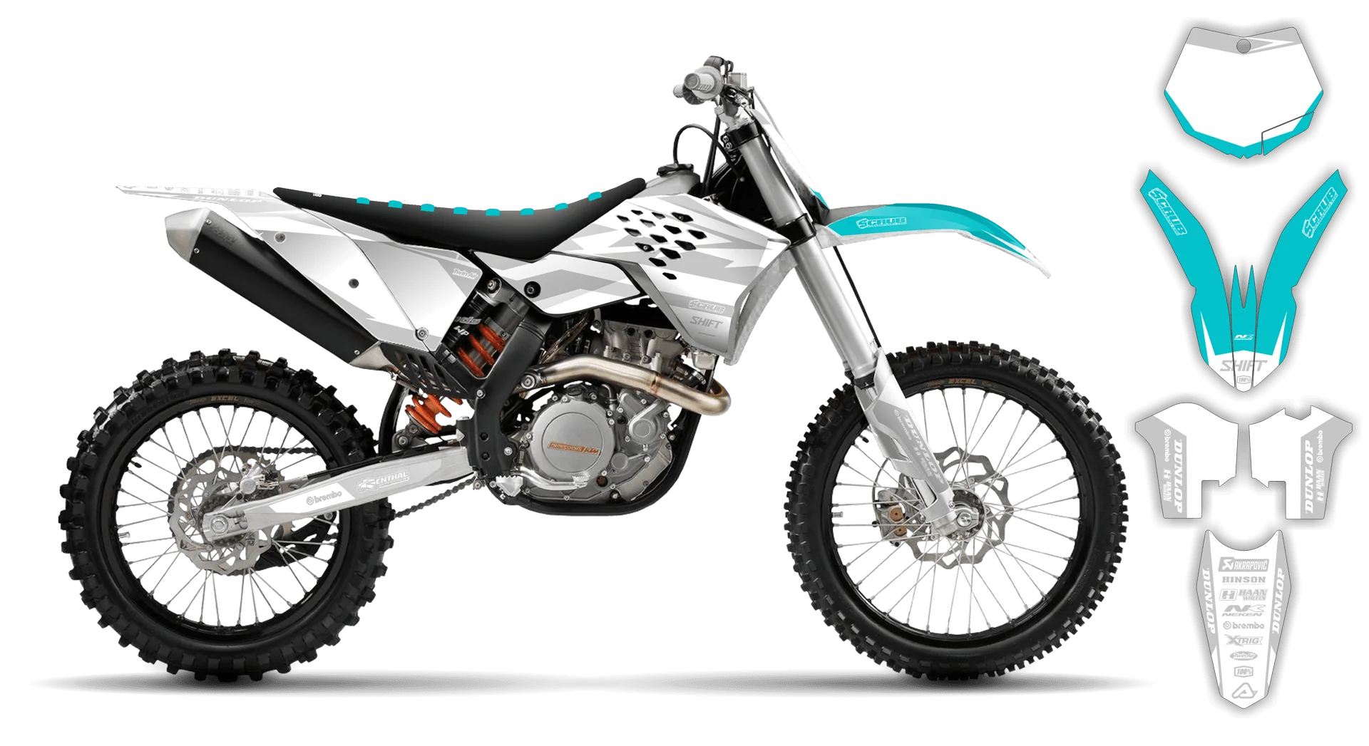 Graphics Kit - KTM - SX SX-F / XC XC-F - 2007-2010 - SE1025 - R2