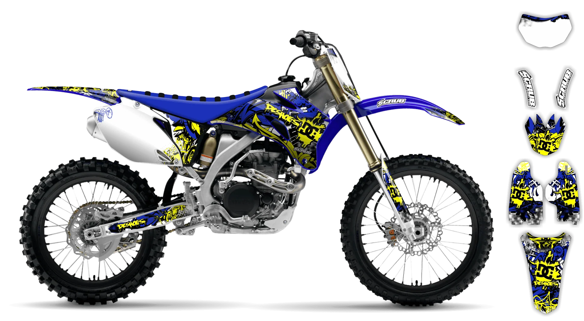 Graphics Kit - Yamaha - WR450F - 2007-2011 - Attack - R1